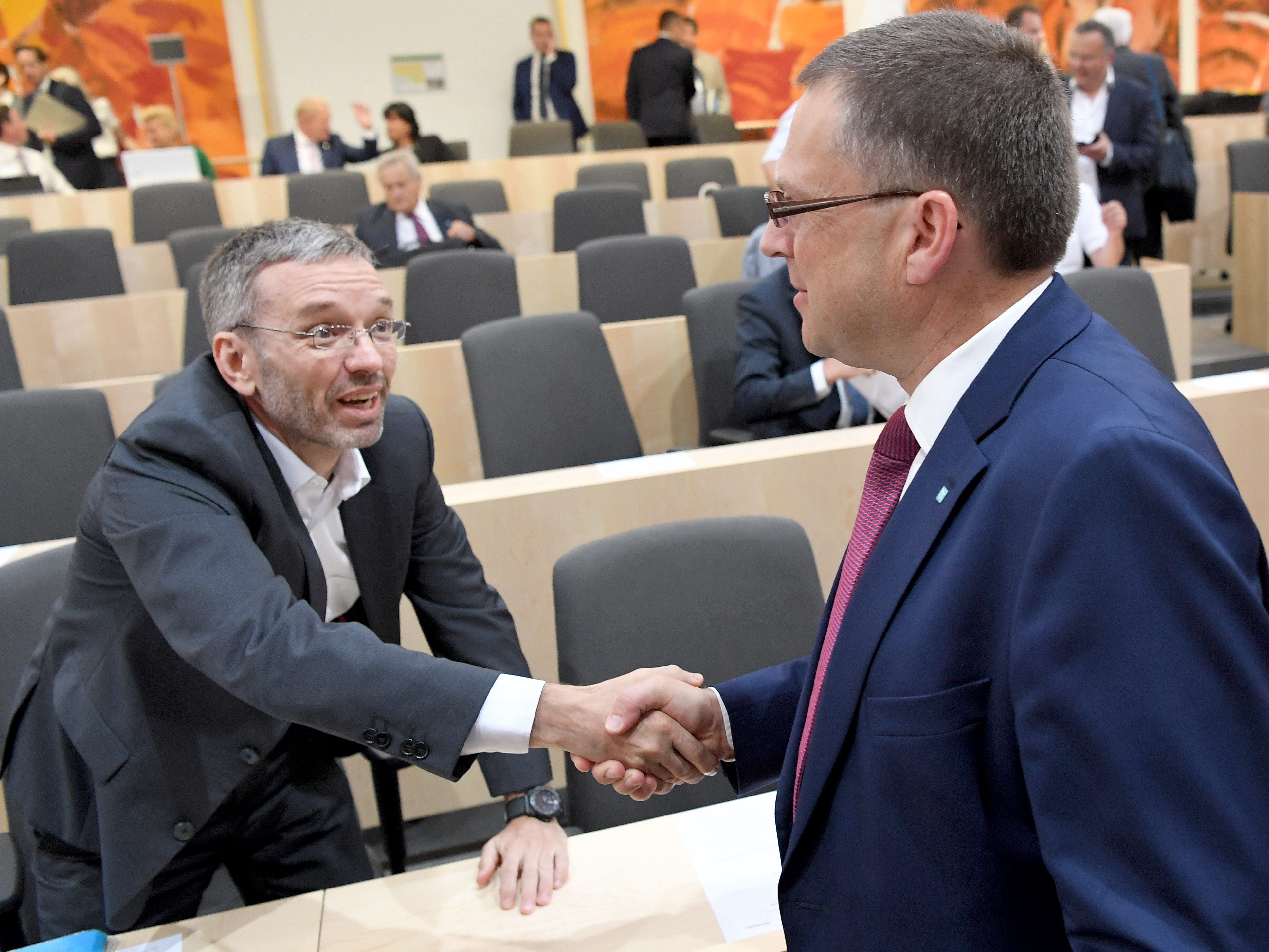 Wöginger schwächte im Interview ein "Nein" zu Kickl ab.