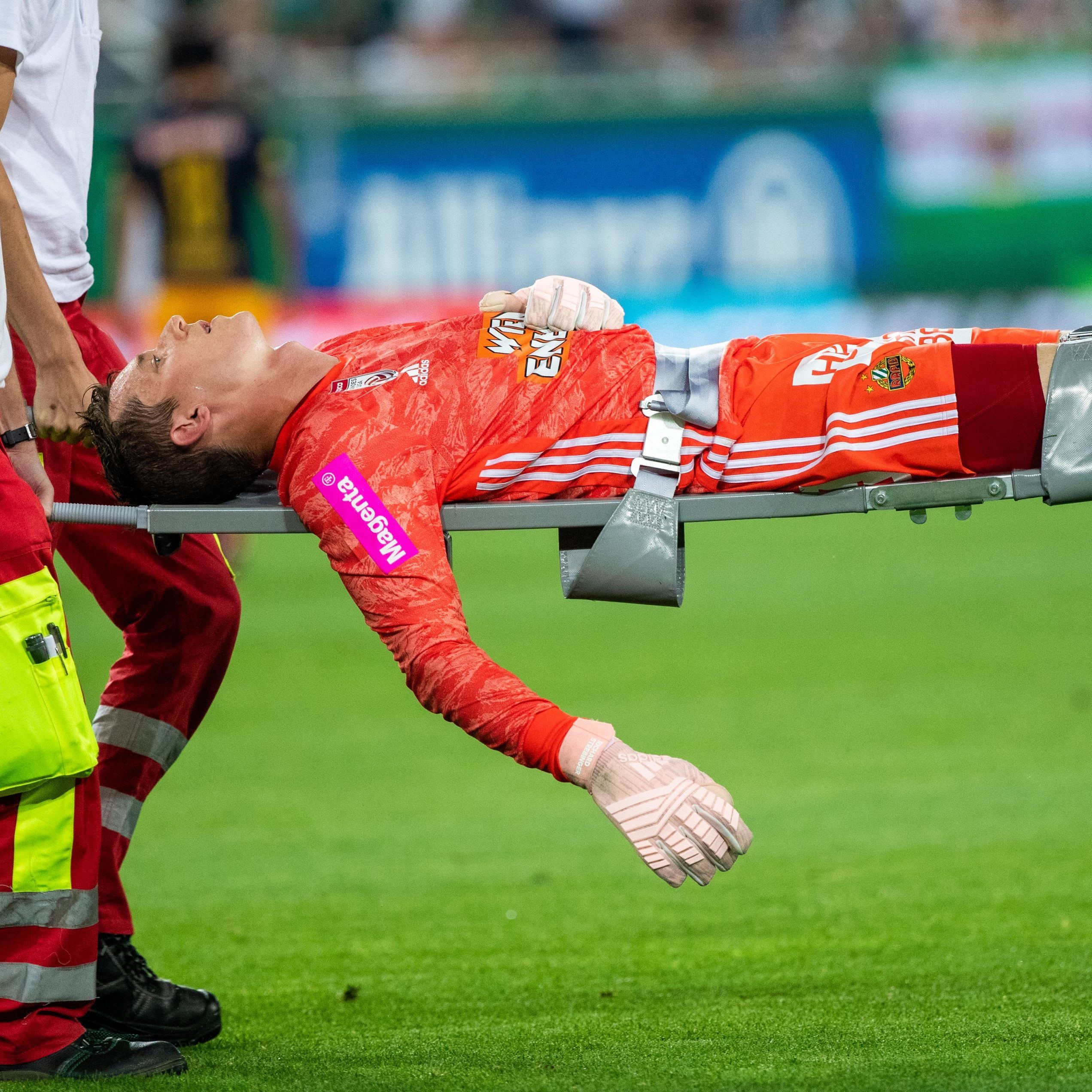 Richard Strebinger muss nach der Gehirnerschütterung einige Tage pausieren.