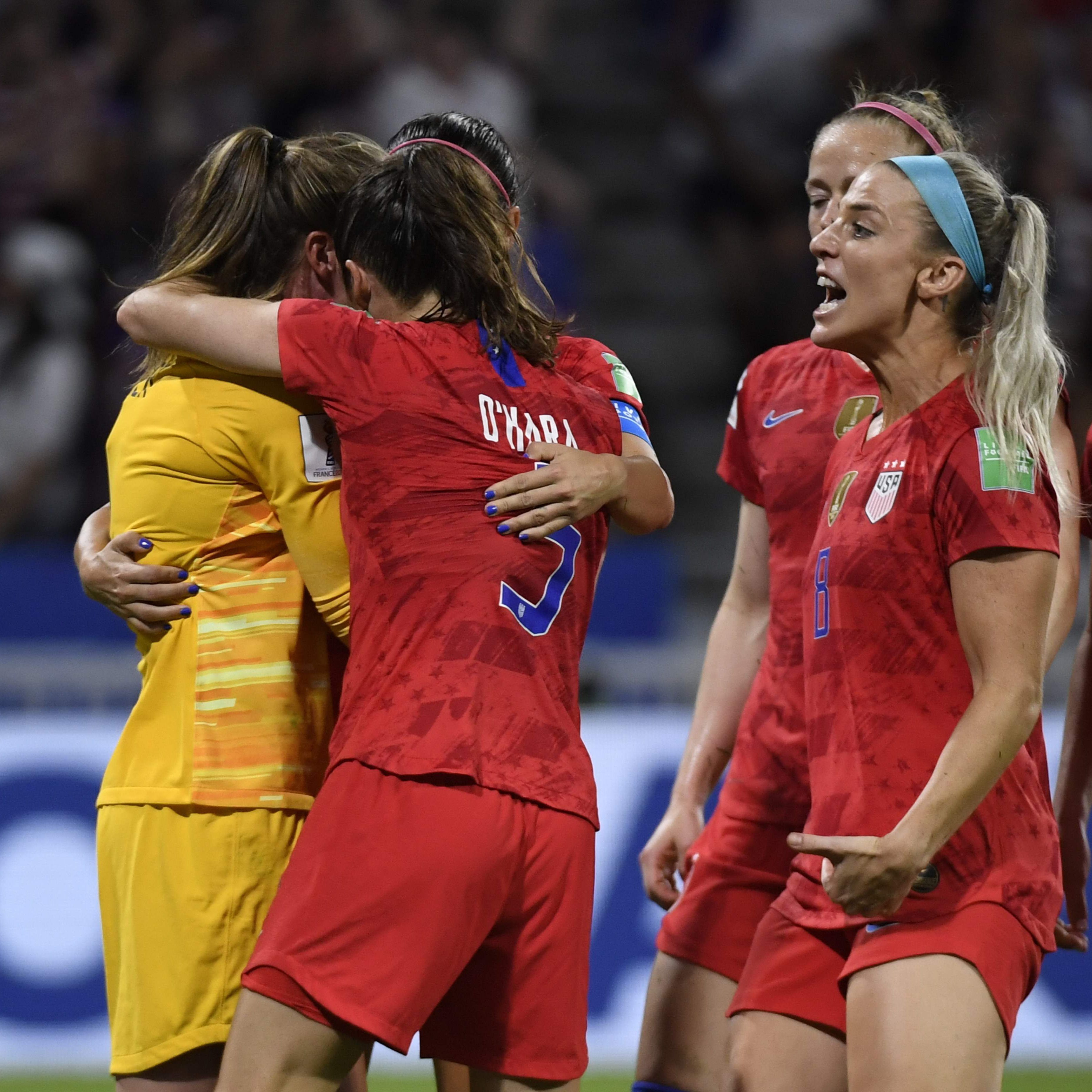 Nach einer ereignisreichen Partie jubelten die US-Amerikanerinnen über den Finaleinzug.