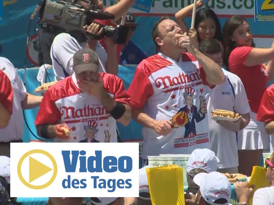 Dieses Mal verschlang Chestnut 71 Hotdogs in zehn Minuten.