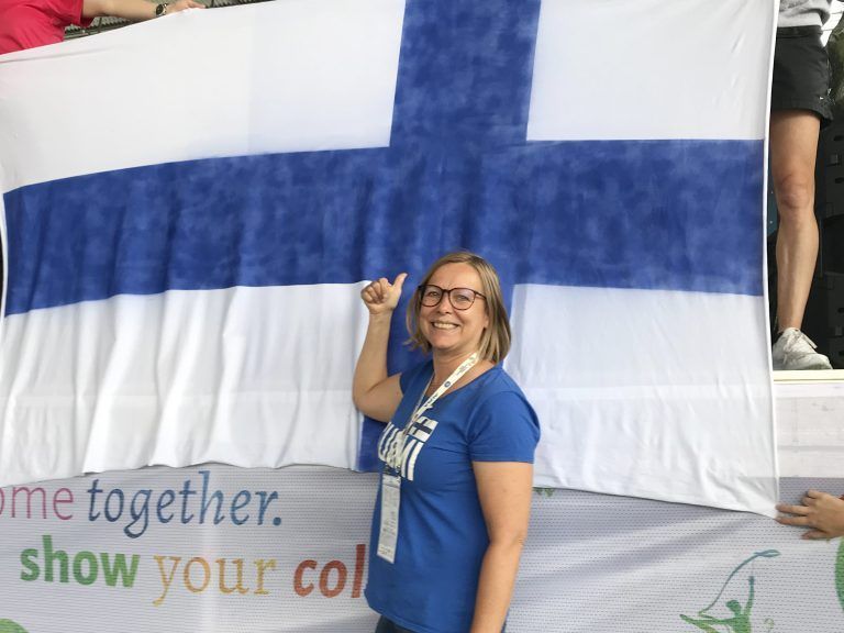 Pirjo Thaler sieht die Gymnaestrada als wunderbaren Ausnahmezustand. Schon 2007 war sie im Einsatz.