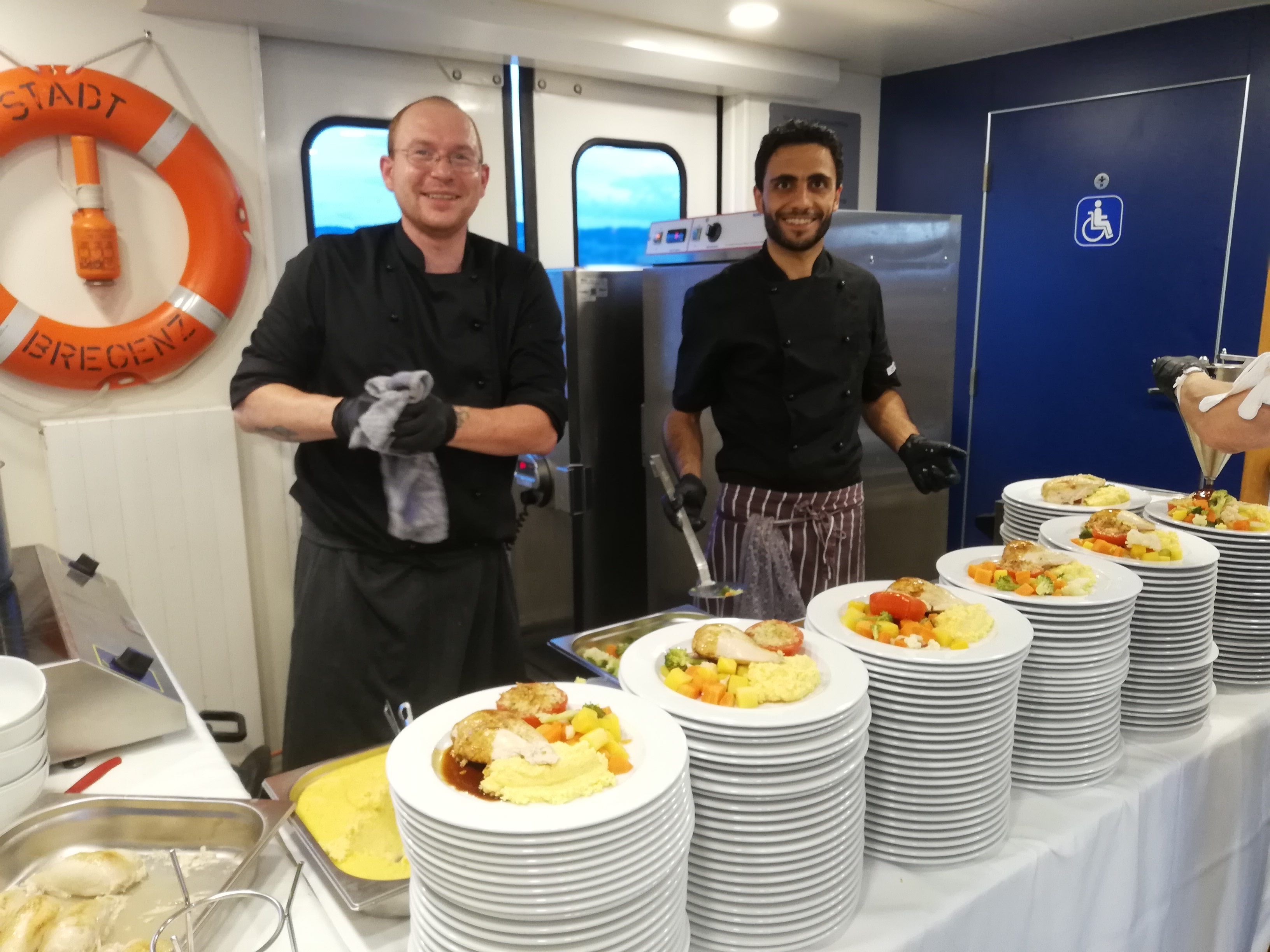 Das Essen auf der „Stadt Bregenz“ mundete allen ausgezeichnet