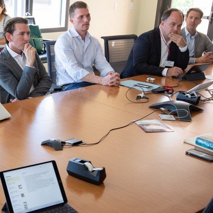 Sebastian Kurz an der Universität Stanford.