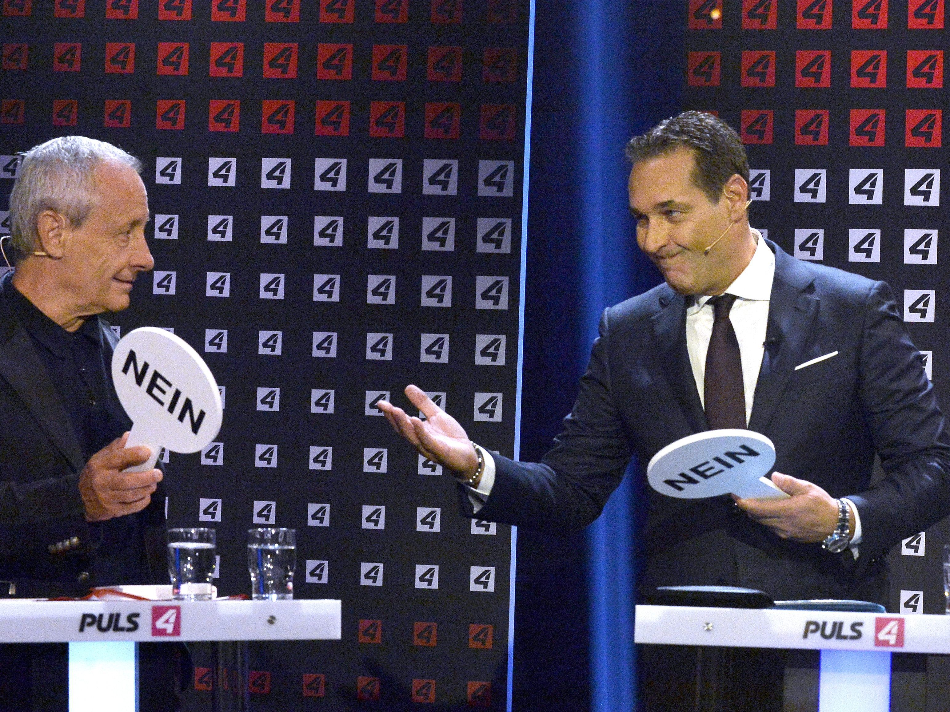 Sowohl Peter Pilz (l.) als auch HC Strache wird man bei den Puls-4-Duellen vergeblich suchen.