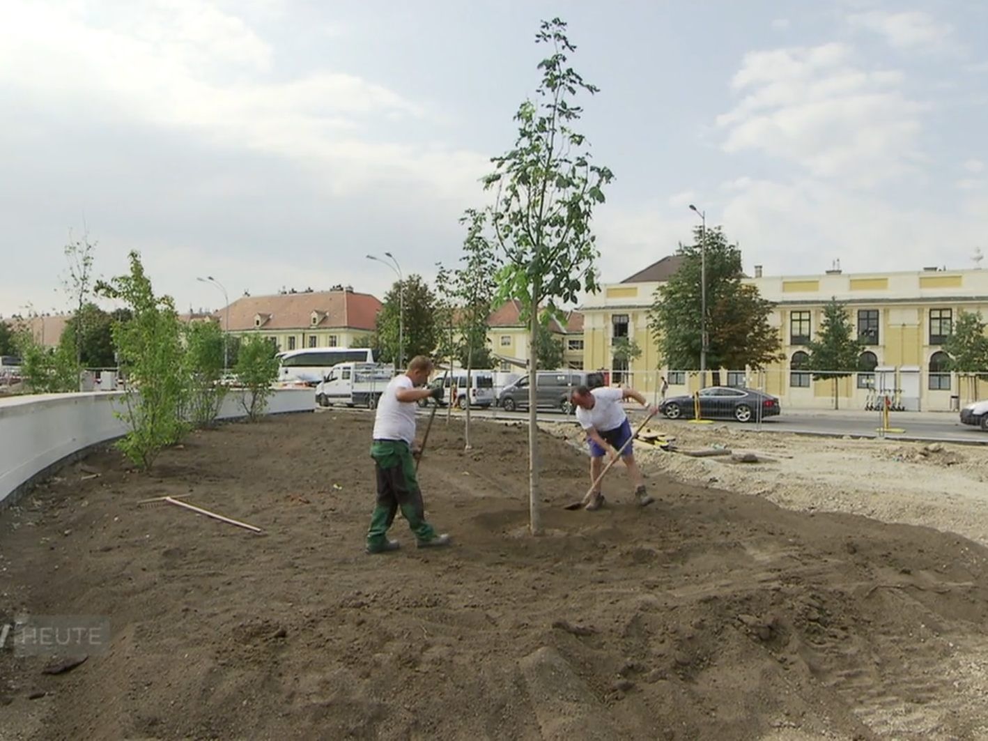 Am neuen Busparkplatz beim Schloss Schönbrunn wurden zahlreiche Bäume gepflanzt. Am neuen Busparkplatz beim Schloss Schönbrunn wurden zahlreiche Bäume gepflanzt.