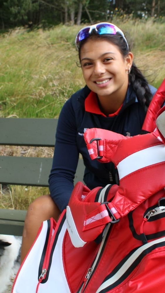 Chantal Düringer und Hund Eros wollen noch hoch hinaus