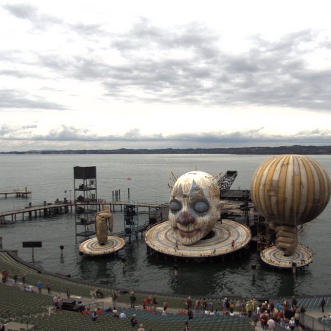 Die Seebühne am Dienstagnachmittag