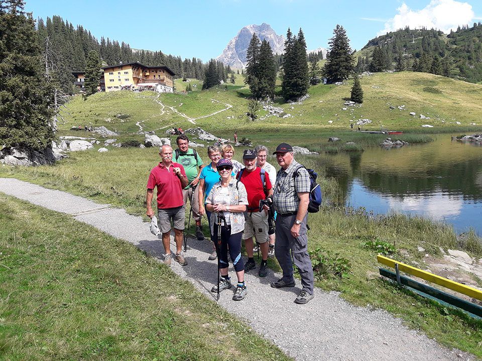 Ein Teil der Wandergruppe