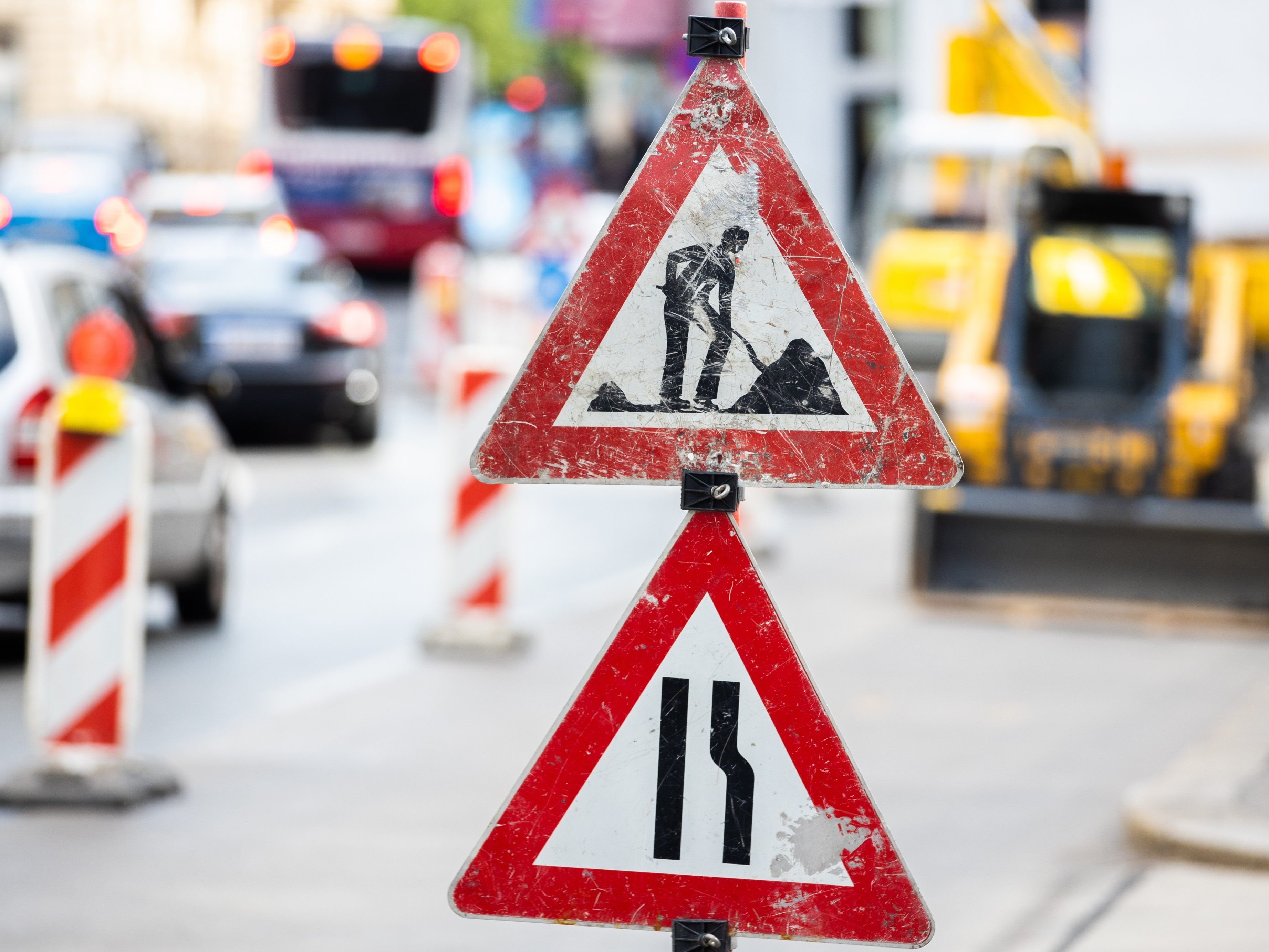 Die Baustelle wird bis Ende August andauern.