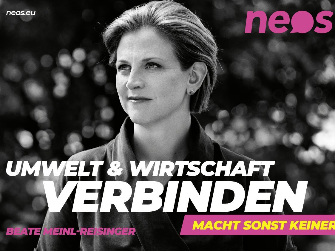 Die NEOS präsentierten ihre ersten Wahlkampfsujets.