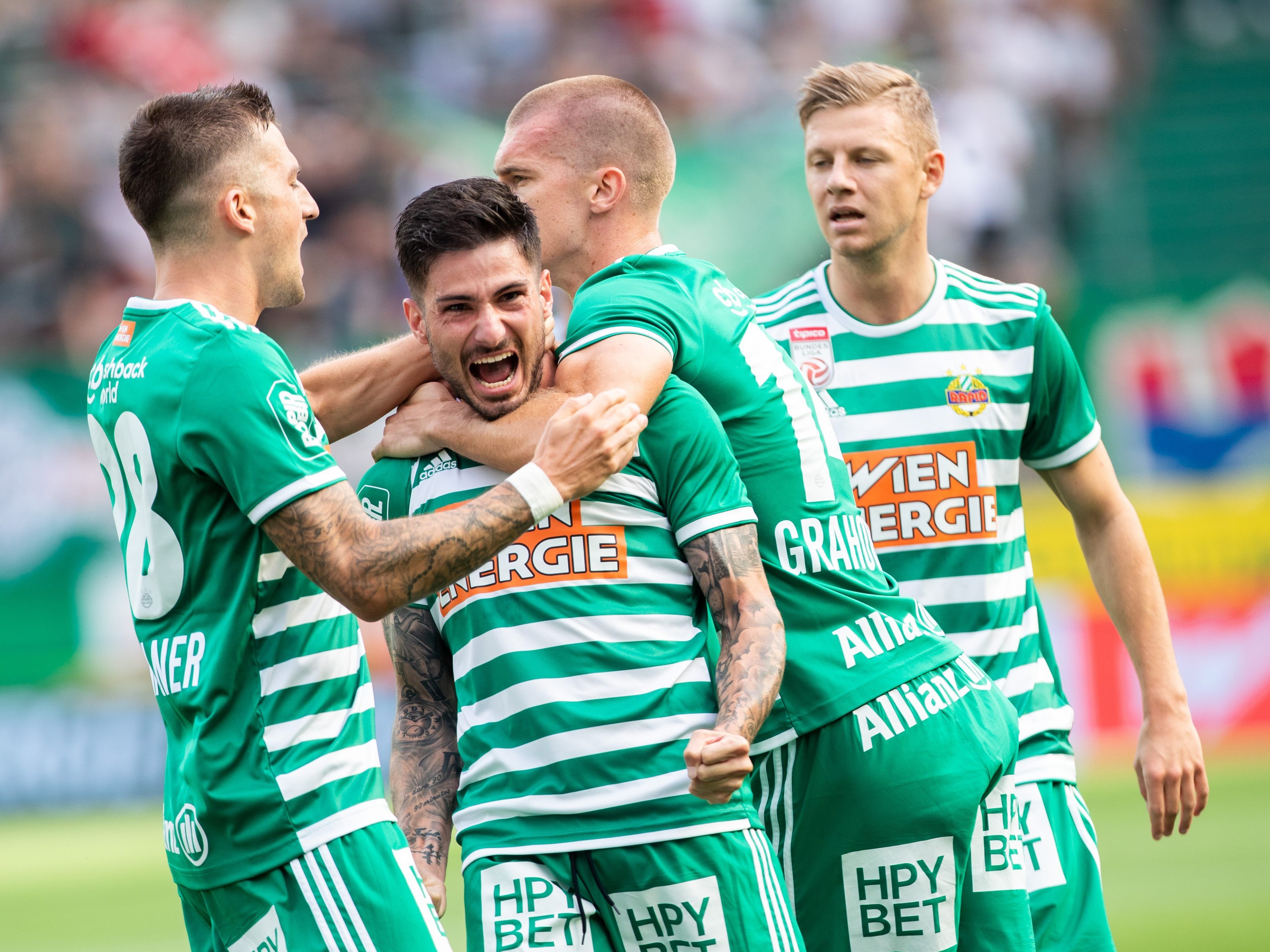 Hier sehen Sie das Match Rapid Wien gegen LASK Linz live.