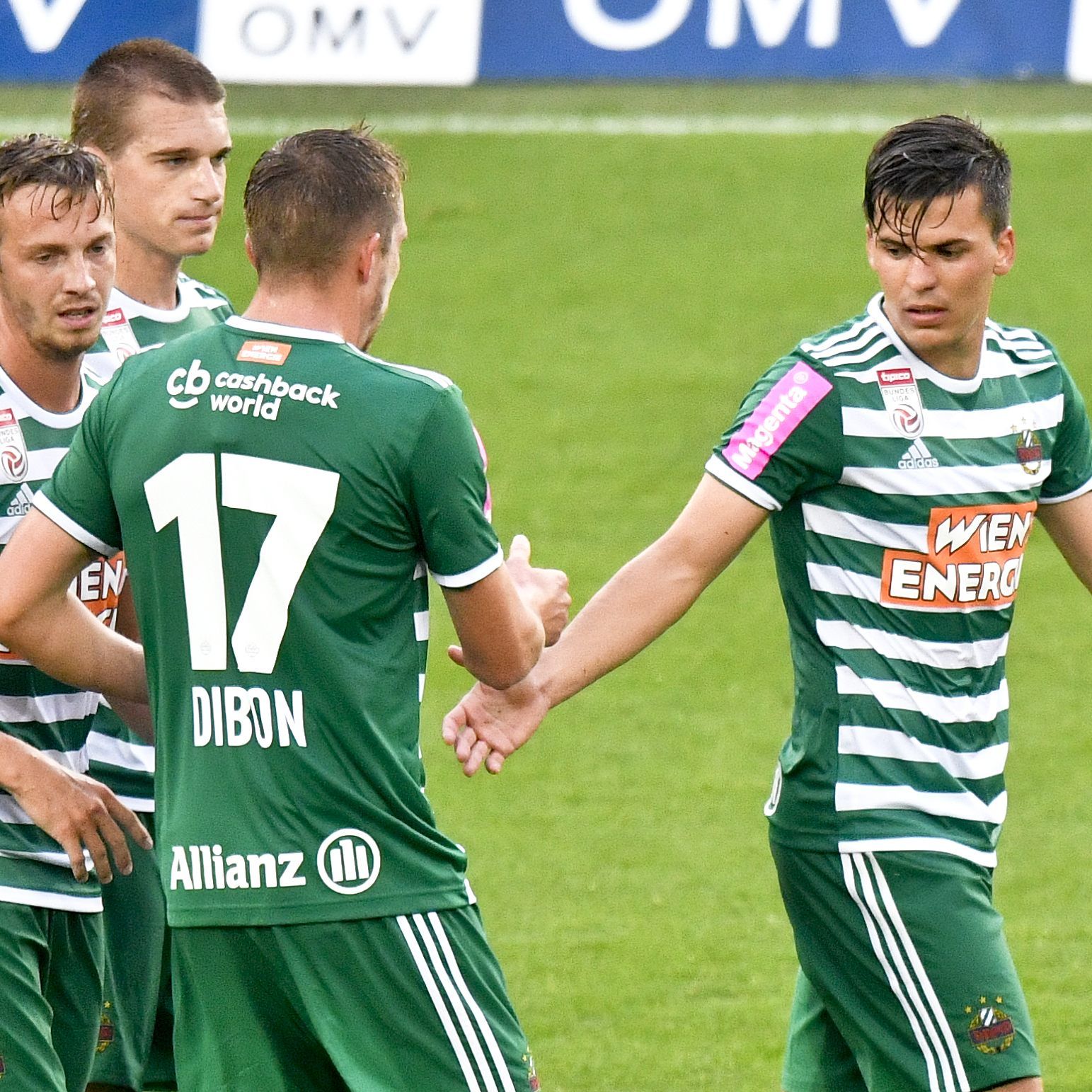 Hier sehen Sie das Match Rapid