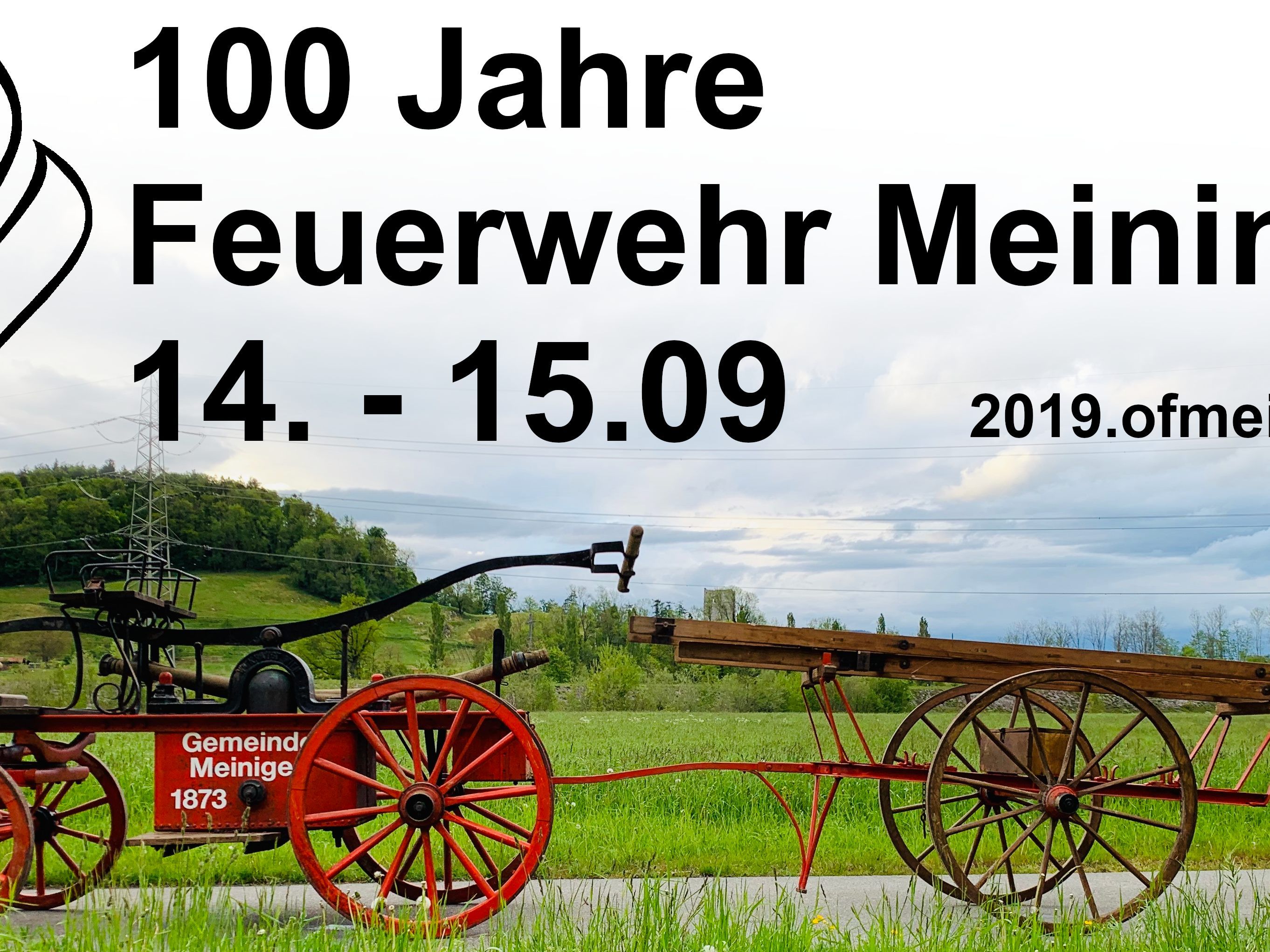 Banner 100 Jahre Feuerwehr Meiningen