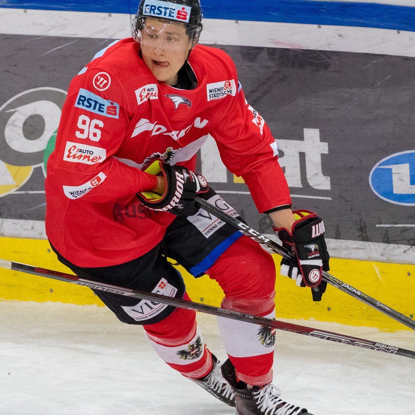 Sam Antonitsch im Dress des Nationalteams gegen Italien im April 2018.