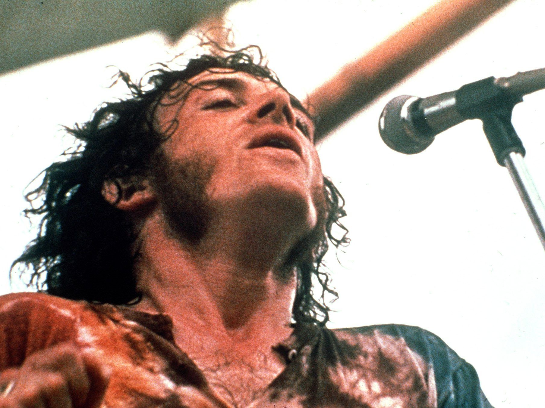 Joe Cocker bei Woodstock im Jahr 1969