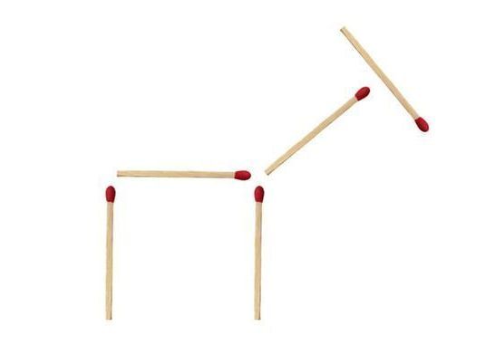 Ein Streichholz-Rätsel lässt die Köpfe rauchen.