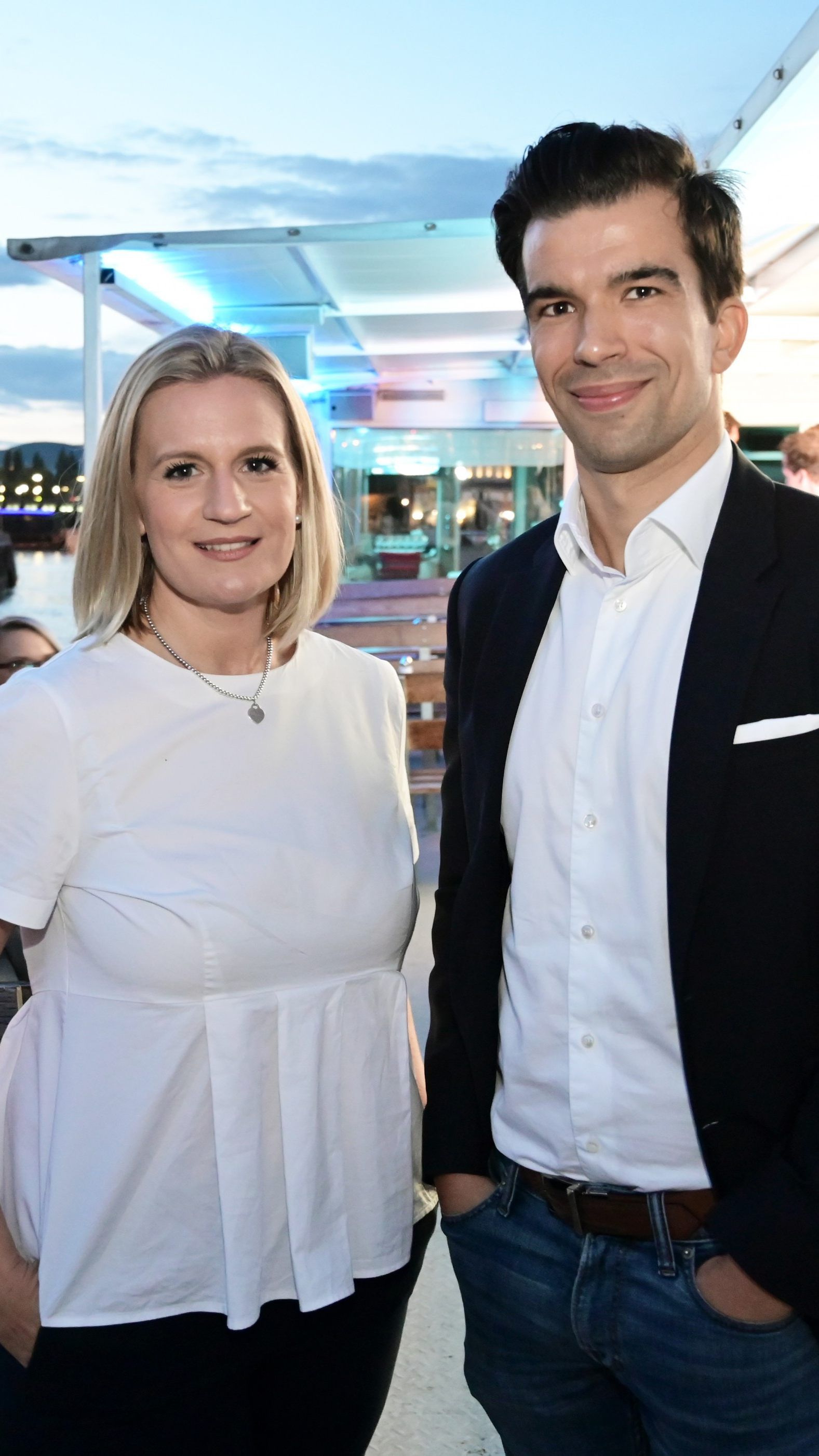 Digitale Seefahrer auf der blauen Donau.