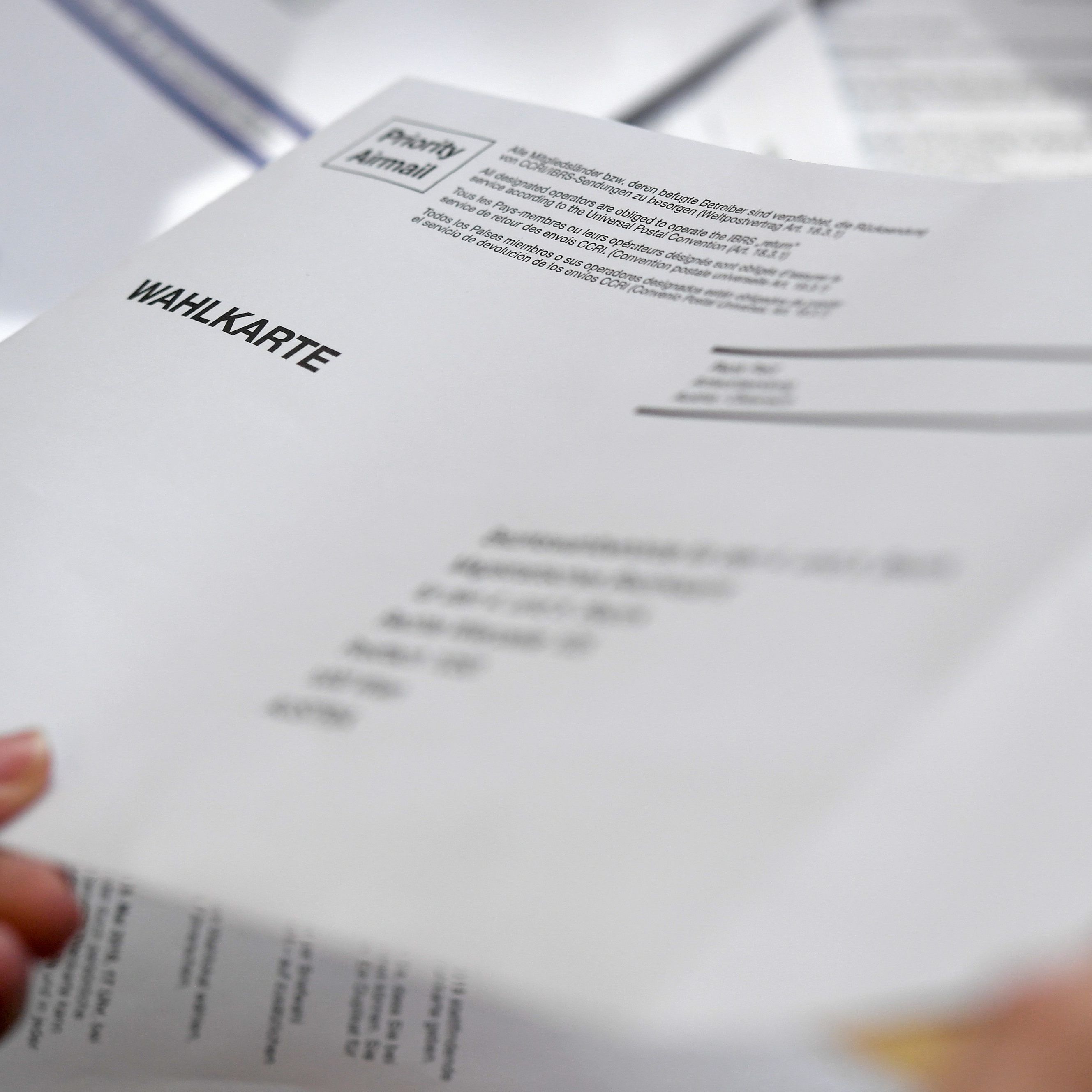 Bei rund 100 Kuverts gab es fehlerhafte oder fehlende Adress-Aufdrucke.