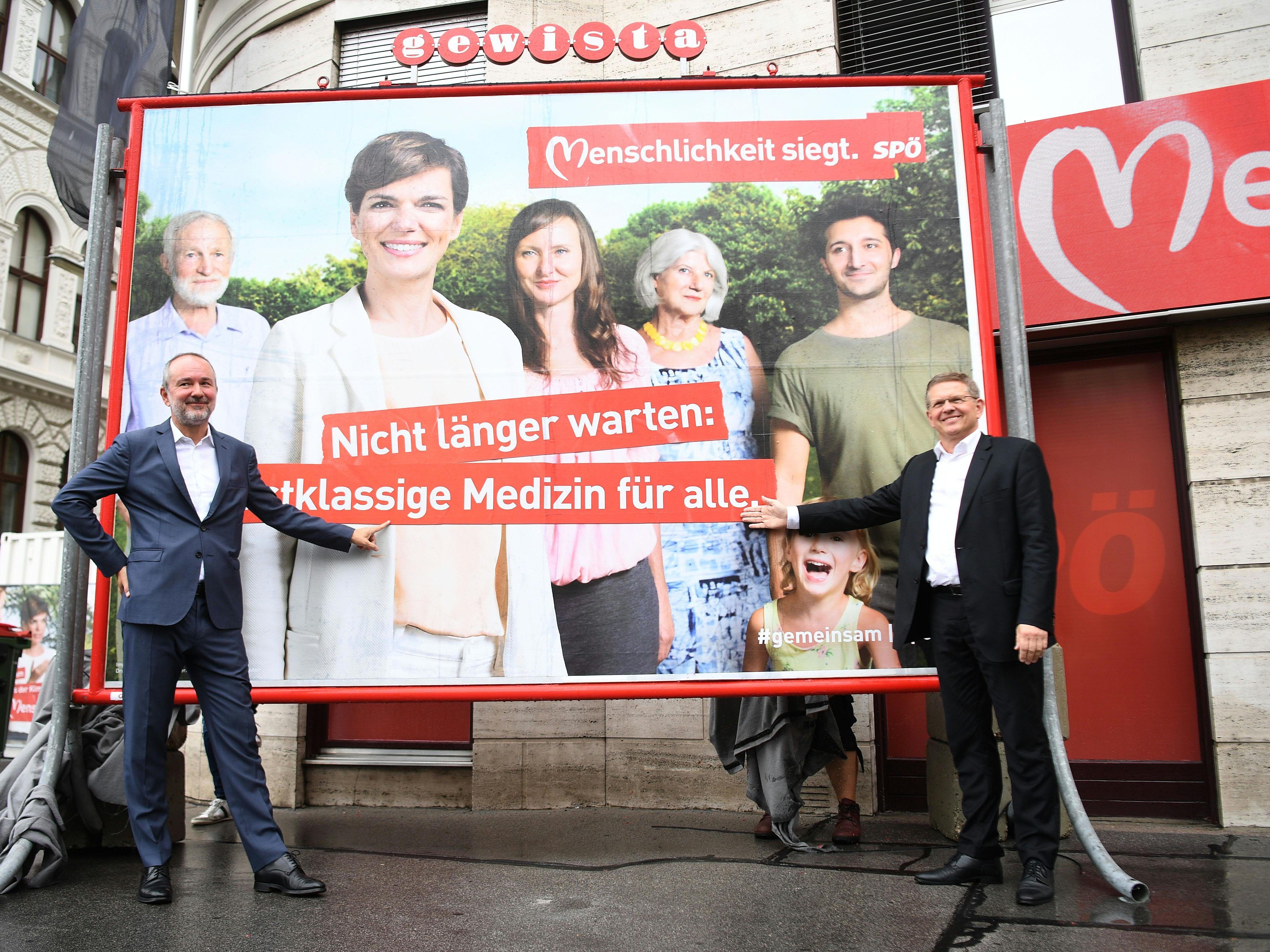 Die SPÖ setzt im Wahlkampf weiter auf Menschlichkeit.