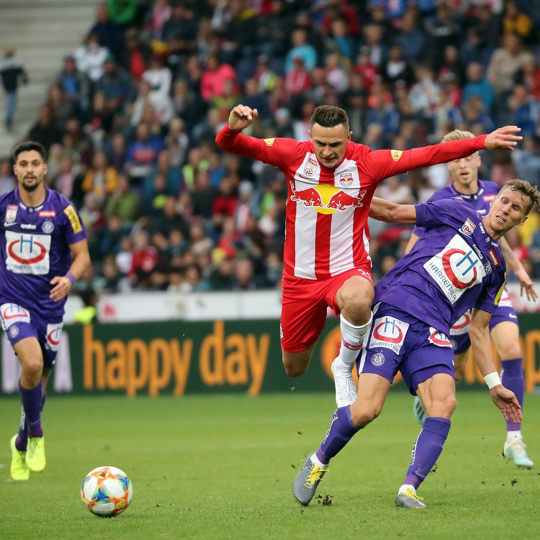 Die angeschlagene Austria konnten aus der frühen Führung nichts machen.