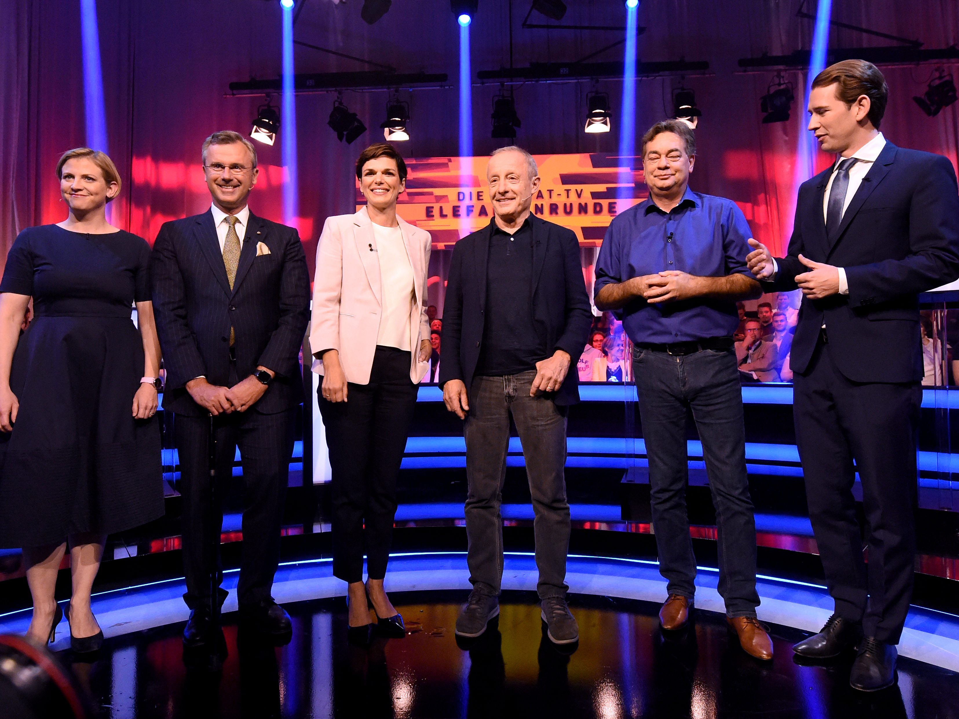 Die Spitzenkandidaten trafen sich am Sonntag im Private TV.