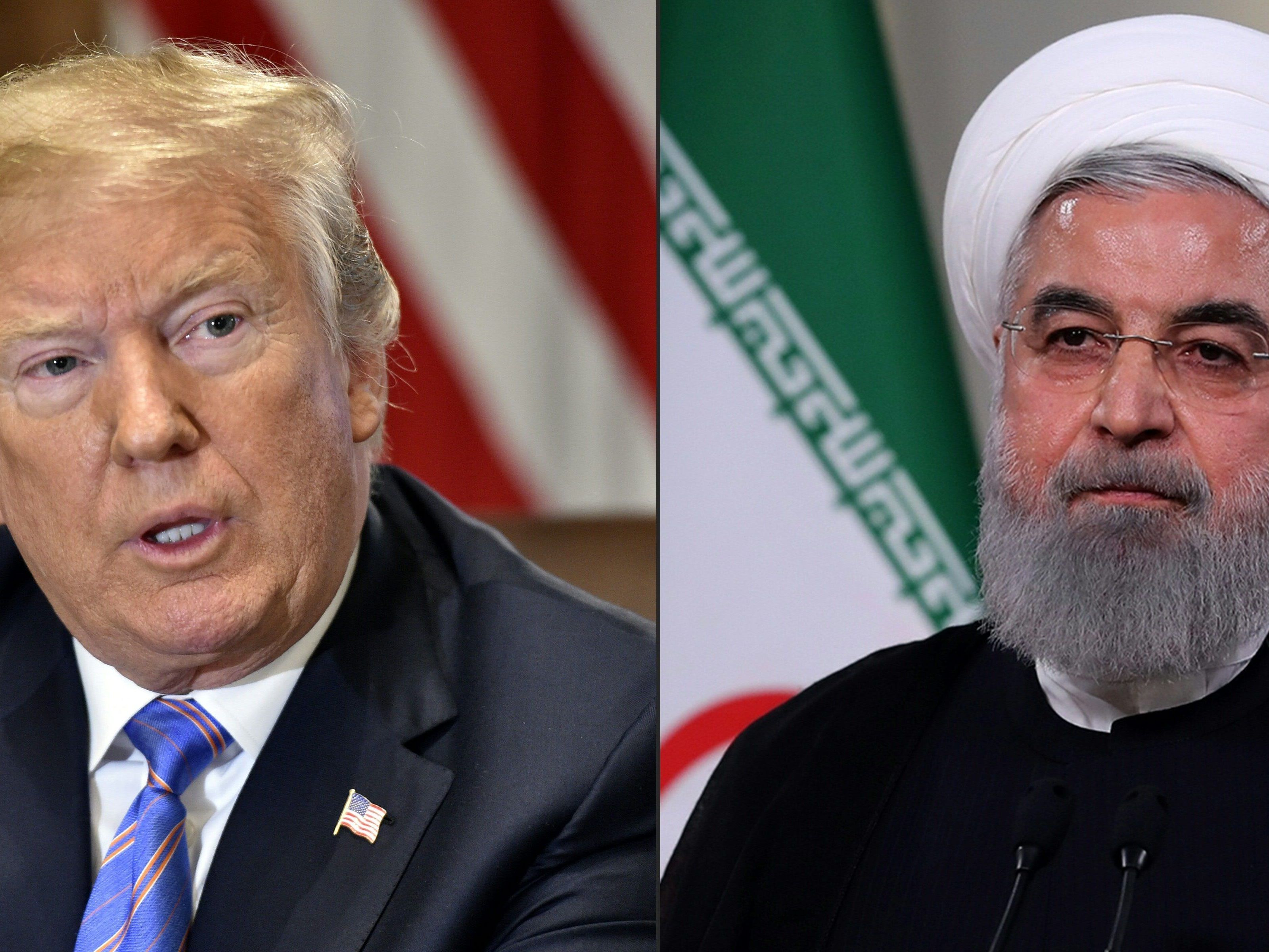 Trump und Rouhani haben ein angespanntes Verhältnis.