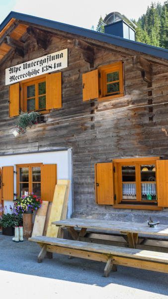 Szene von den Alpen Gafluna und Alpgues