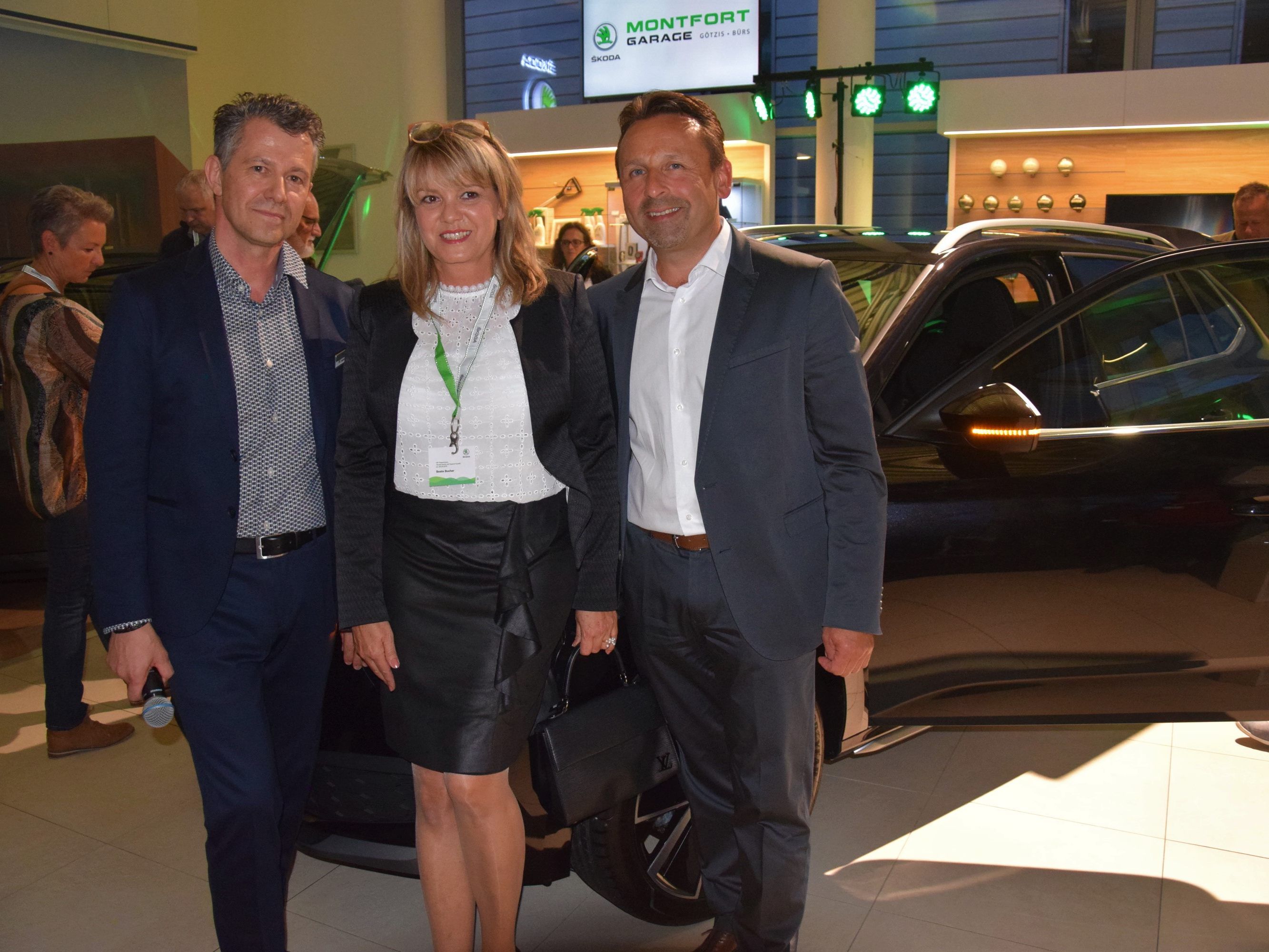 Standortleiter Werner Marent, Beate Bucher und Markus Maier - Montfortgarage Götzis / Bürs Standortleiter Werner Marent, Beate Bucher und Markus Maier - Montfortgarage Götzis / Bürs
