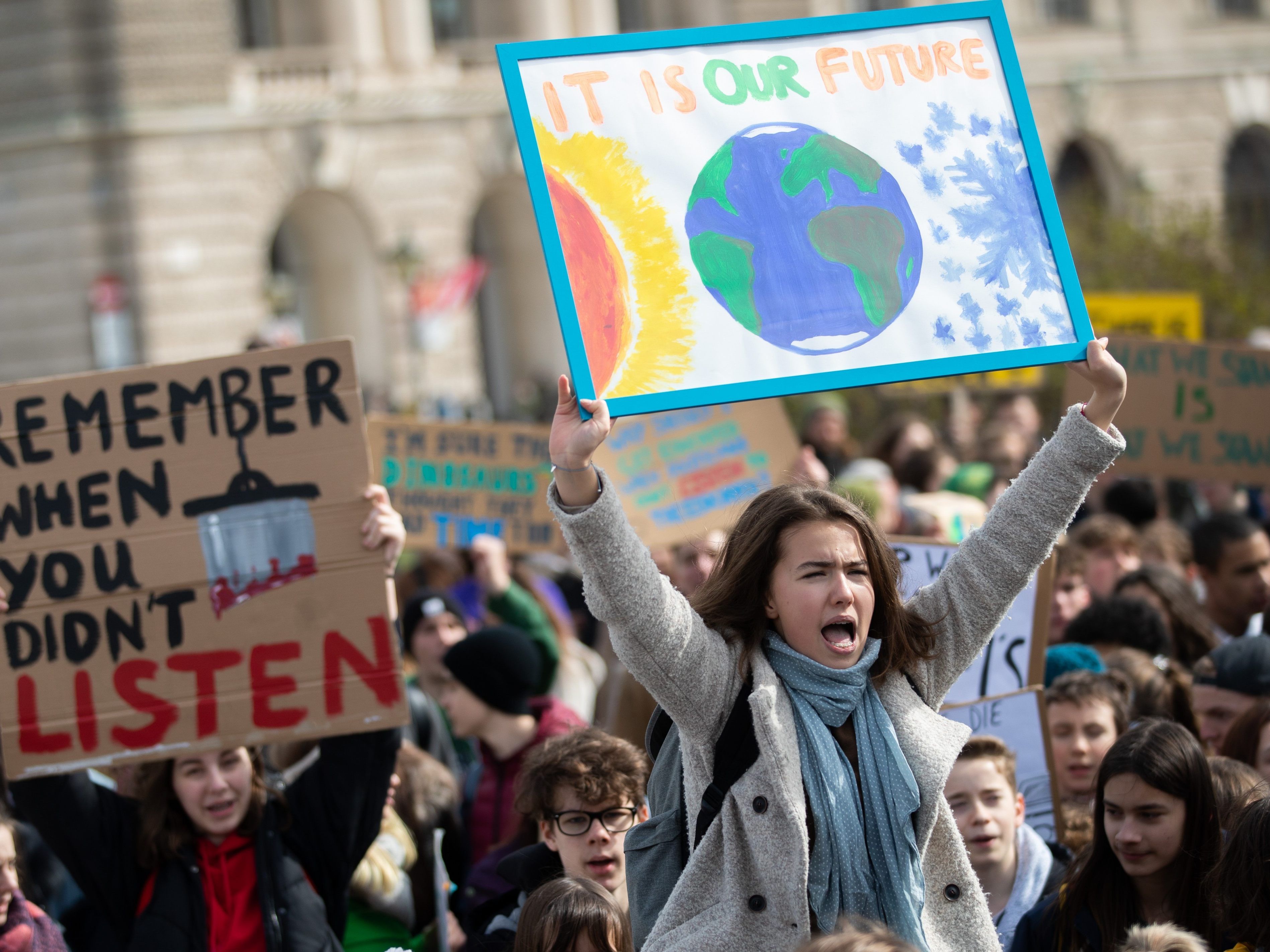 Beim "Earth-Strike" wird erneut zu mehr Maßnahmen für den Klimaschutz aufgerufen.