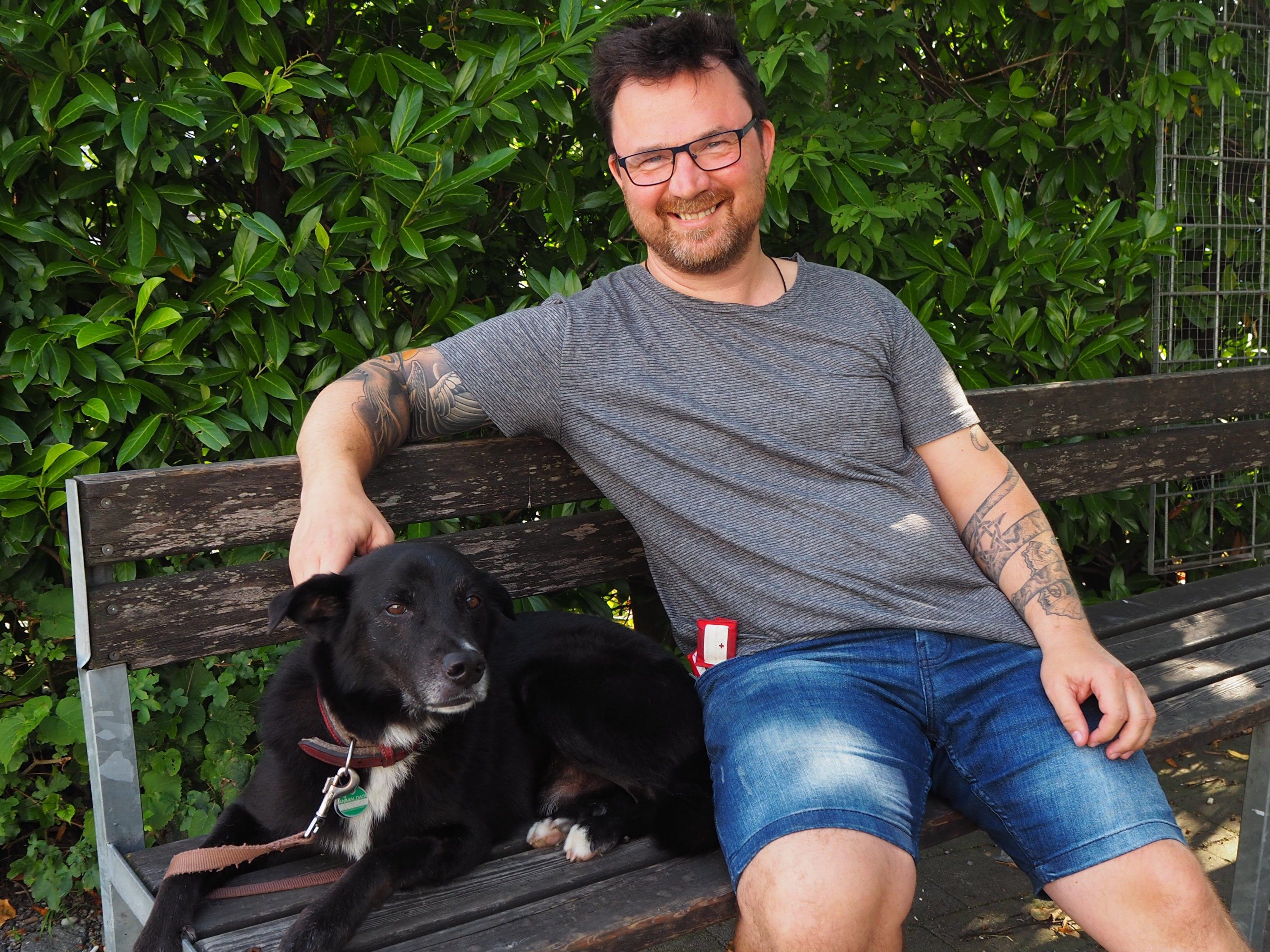Zeljko Bilic mit Hund Rocky