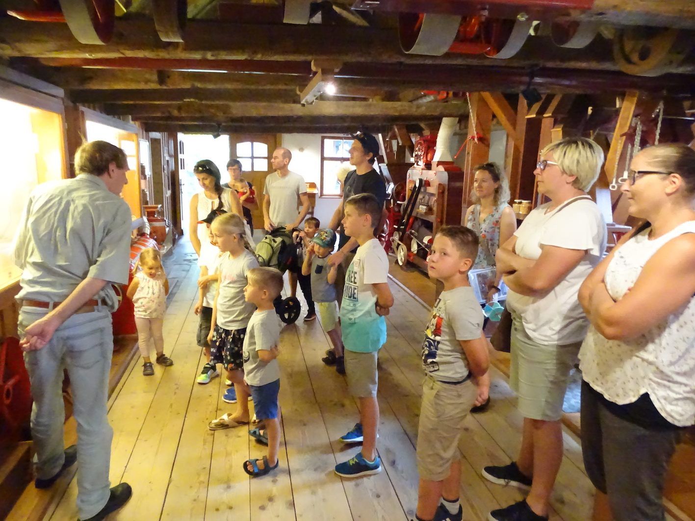 Ing. Bernd Amann führte beim letzten Reiseziel Museum-Termin viermal durch Stoffels Säge-Mühle.