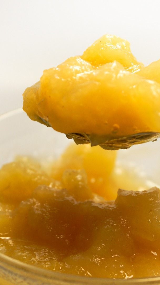 Das Obstmus enthält trotz allem einen hohen Zucker- und Energiegehalt.