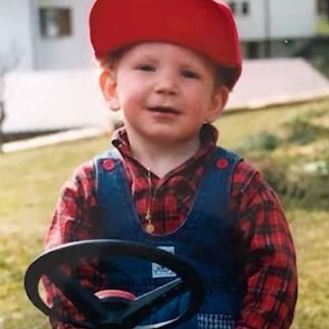 Christof Bitschi als Kind.