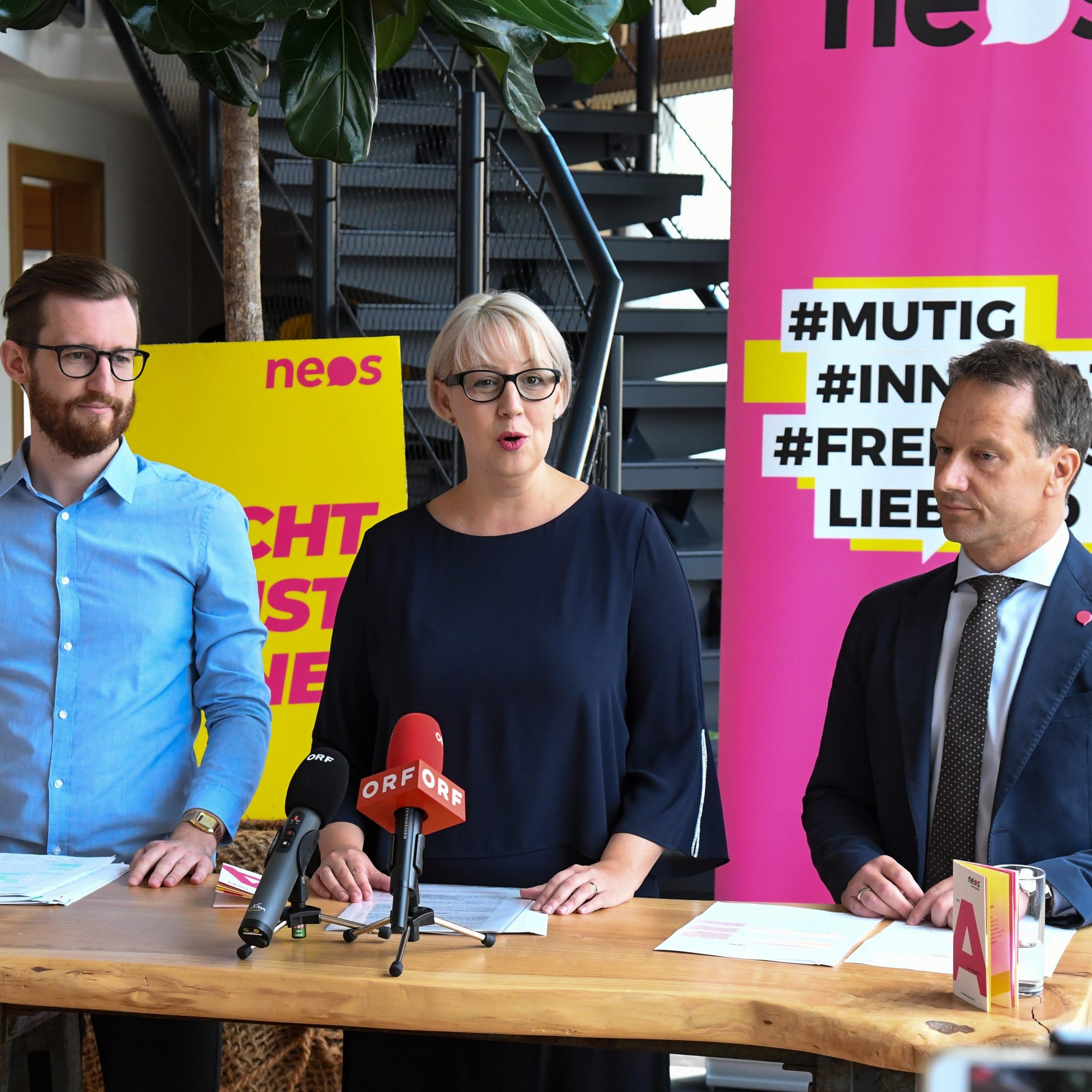 Die Neos feierten ein "Fest der Zukunft".