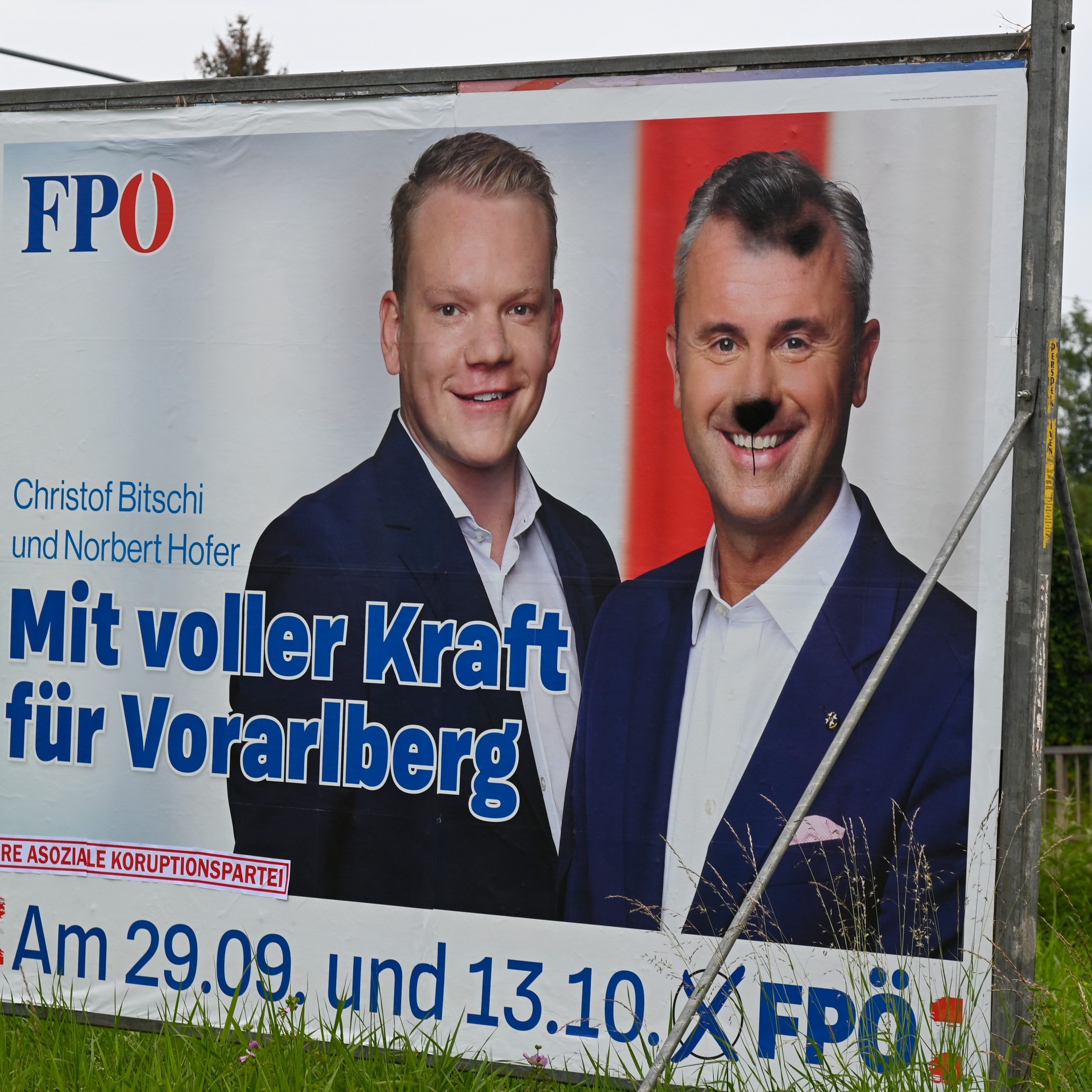 Viele Wahlplakate der FPÖ wurden in den letzten Tagen beschmiert.