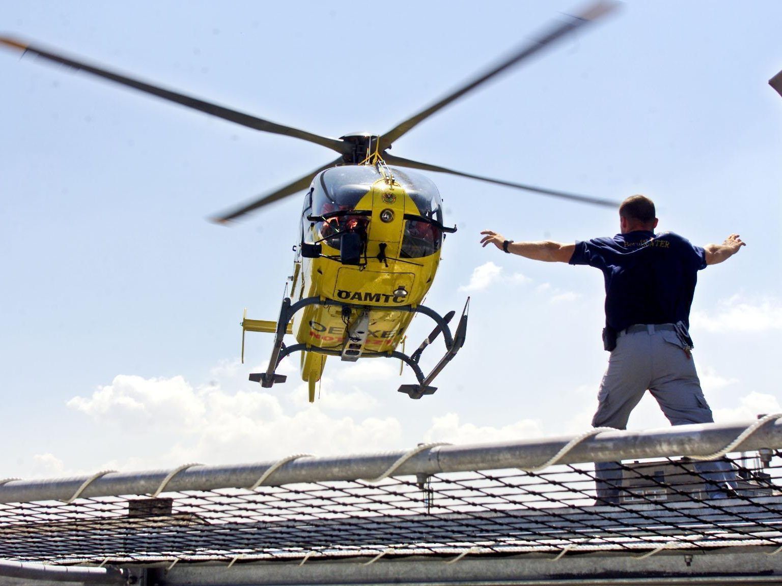 Das Mädchen wurde mit einem Rettungshubschrauber ins Spital gebracht.