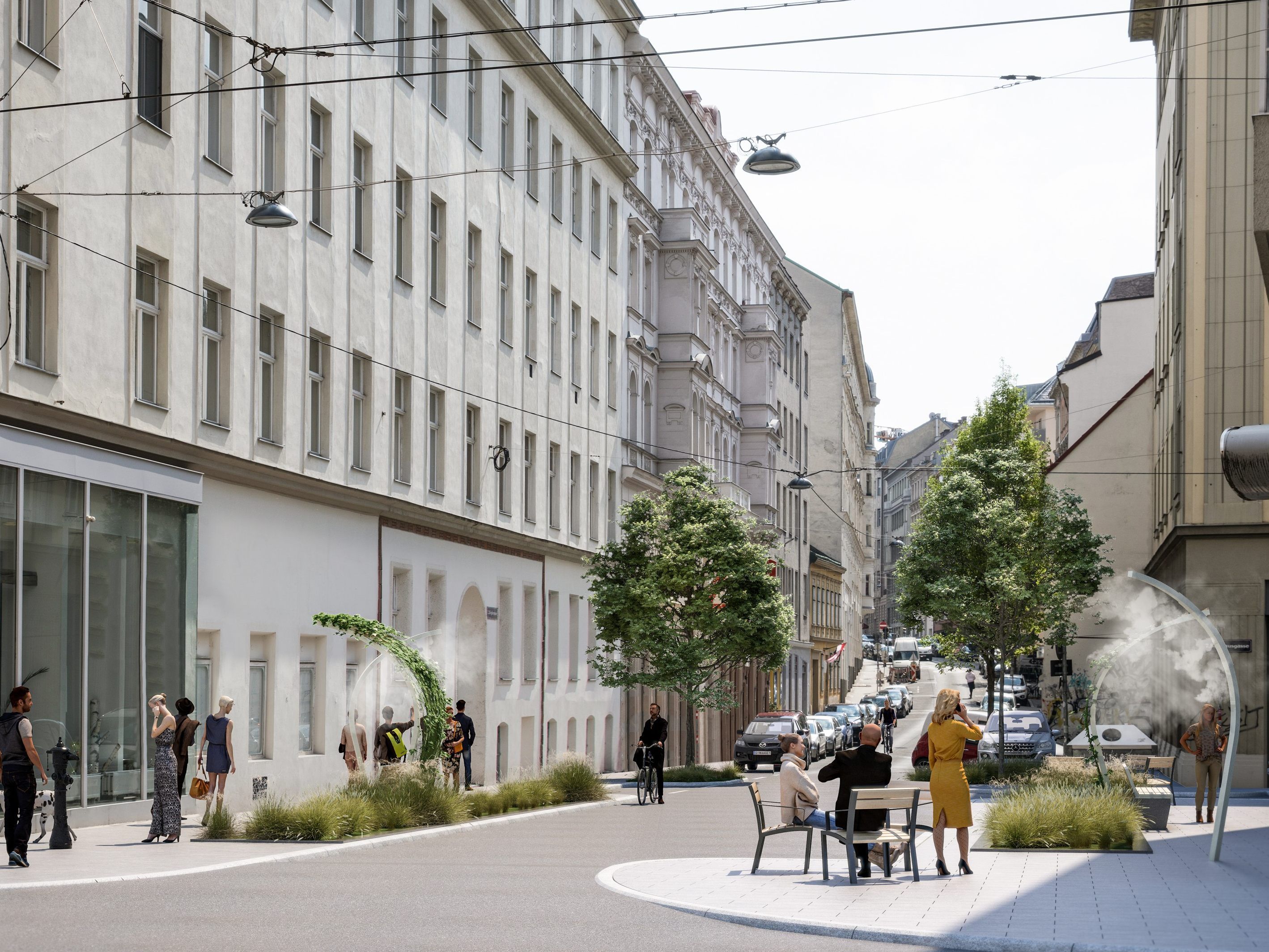 Die Wiener Zieglergasse soll zur Kühlen Meile werden.