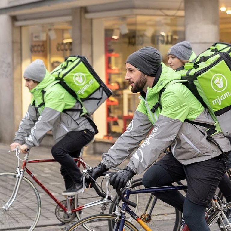 Bei Mjam sind etwa nur 10 Prozent der 1.200 Fahrer fix angestellt.