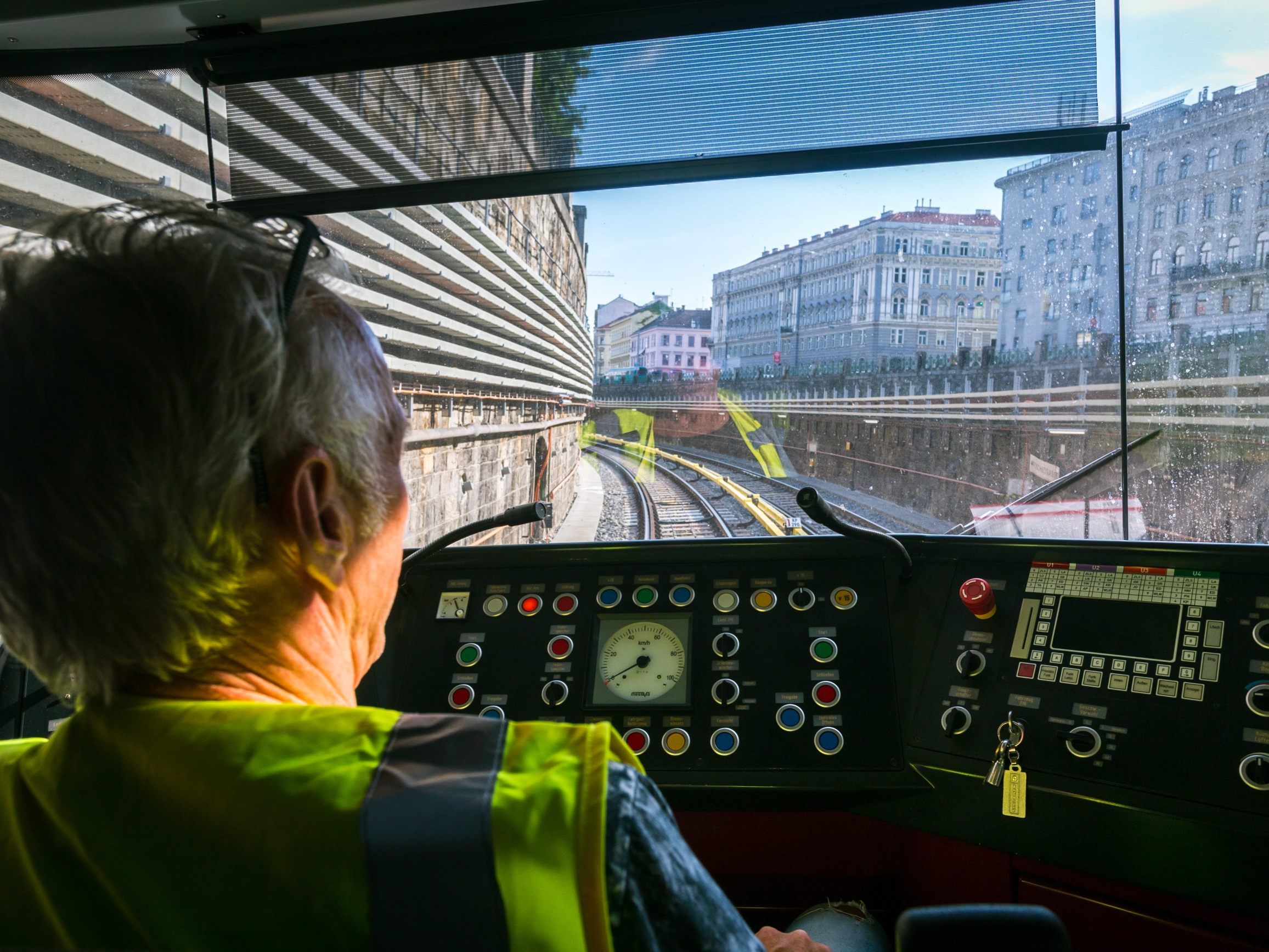 Bei der U4-Station Pilgramgasse kam es zu einer Weichenstörung. Bei der U4-Station Pilgramgasse kam es zu einer Weichenstörung.