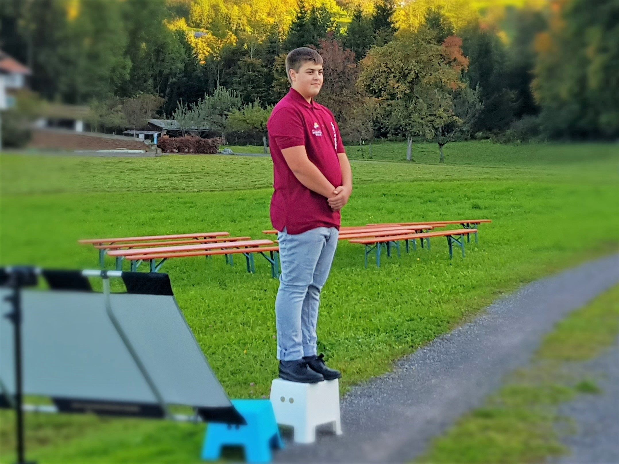 ... beim Fotoshooting ...