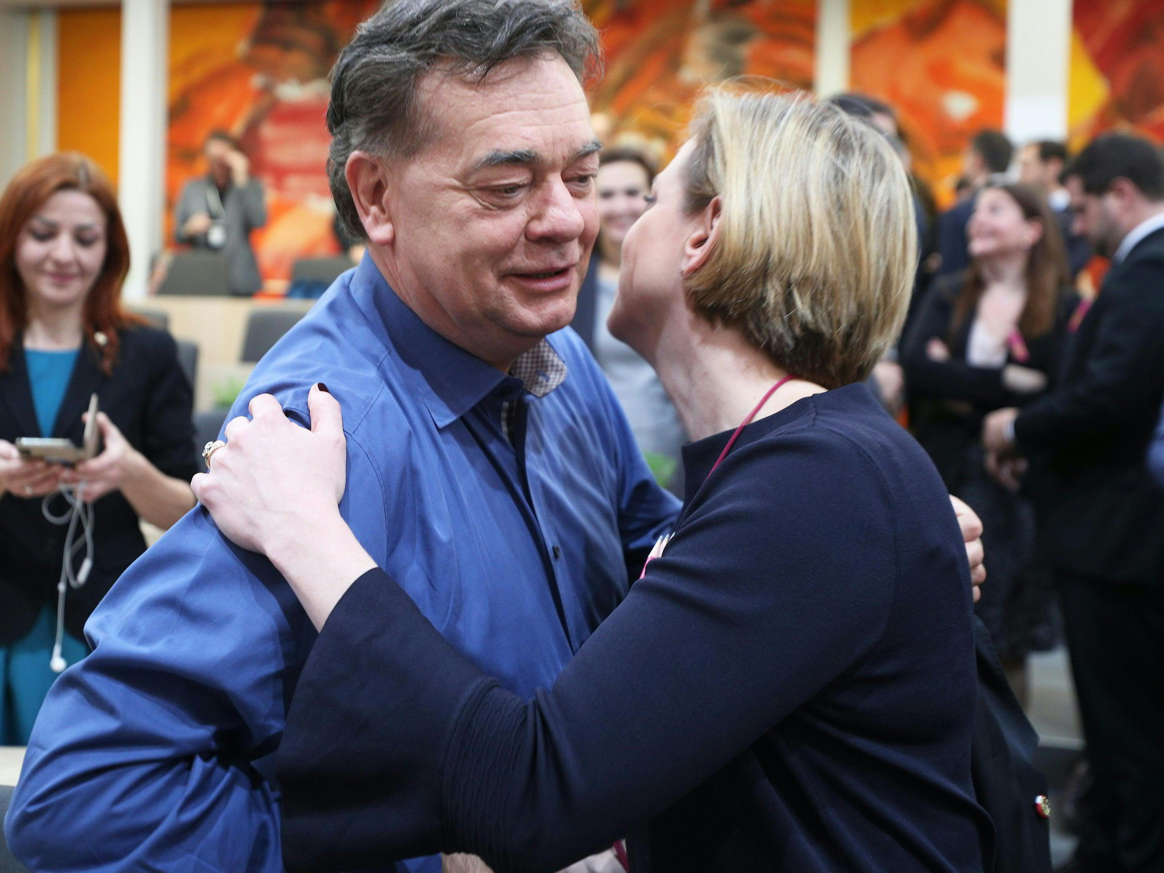 Kogler und Meinl-Reisinger sprachen über die Zusammenarbeit der Parteien.