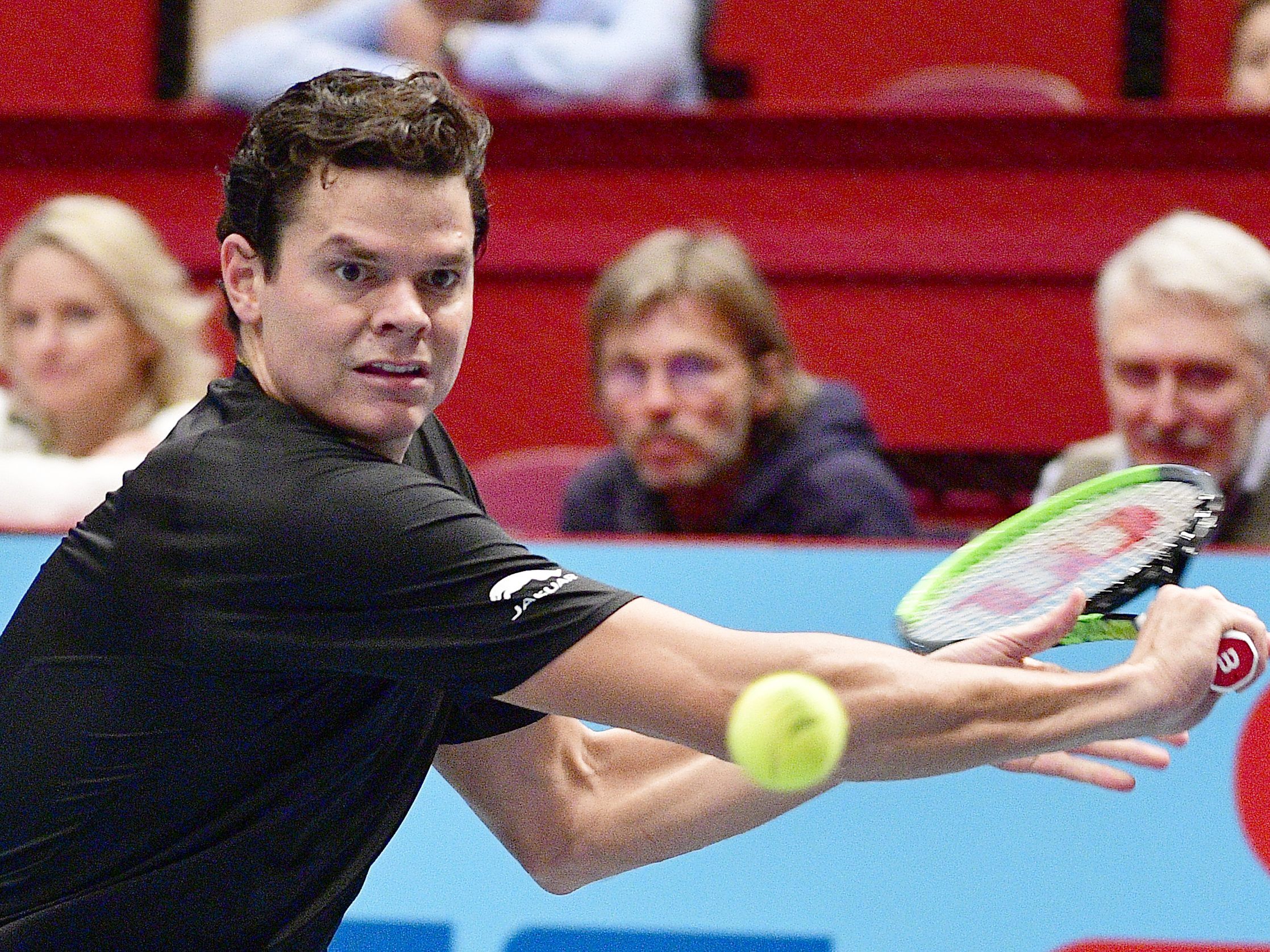Der Kanadier Milos Raonic musste sich wie seine beiden anderen Landsleute bereits aus Wien verabschieden.