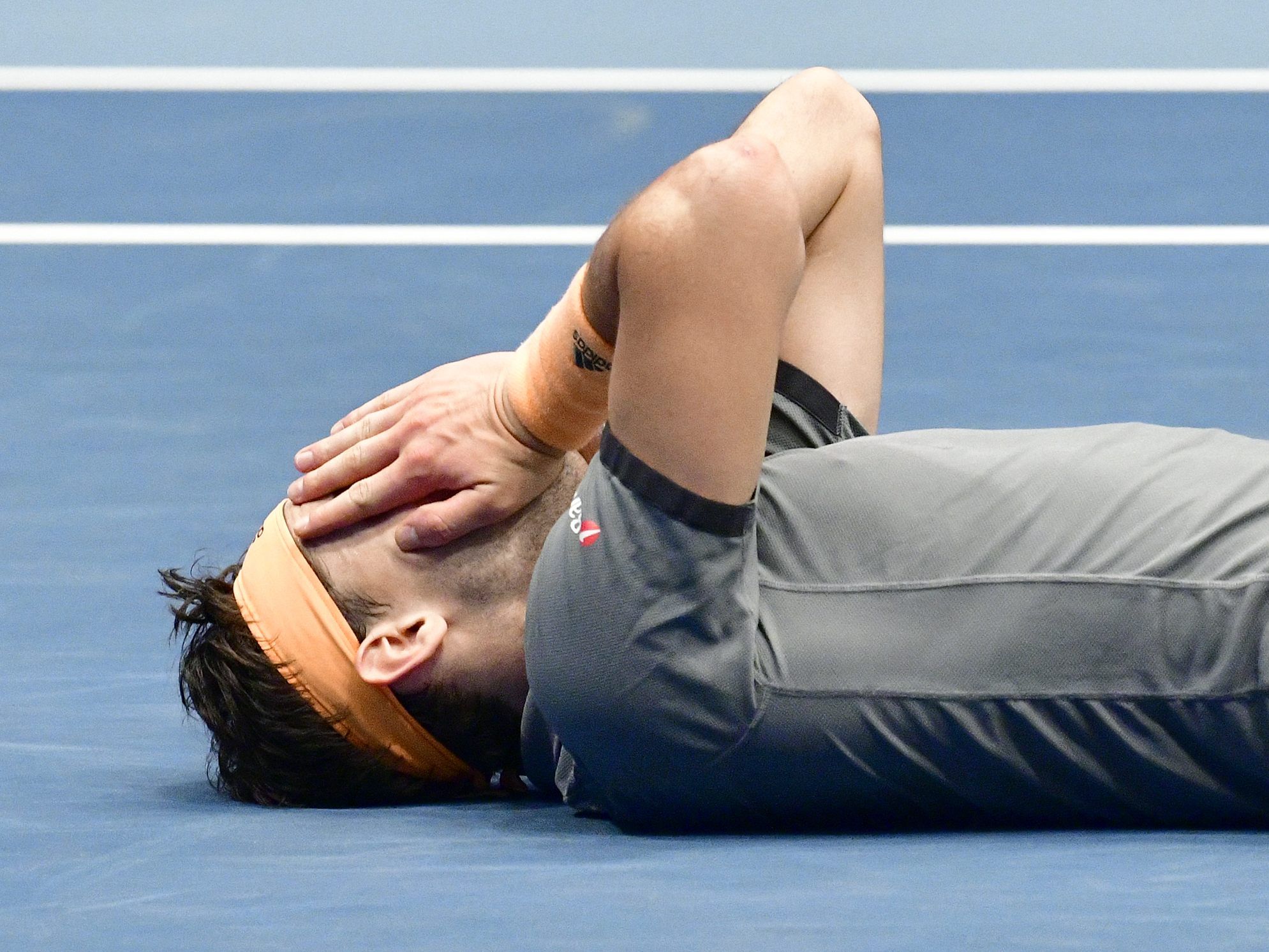 Dominic Thiem ist nach dem Sieg in Wien überglücklich.