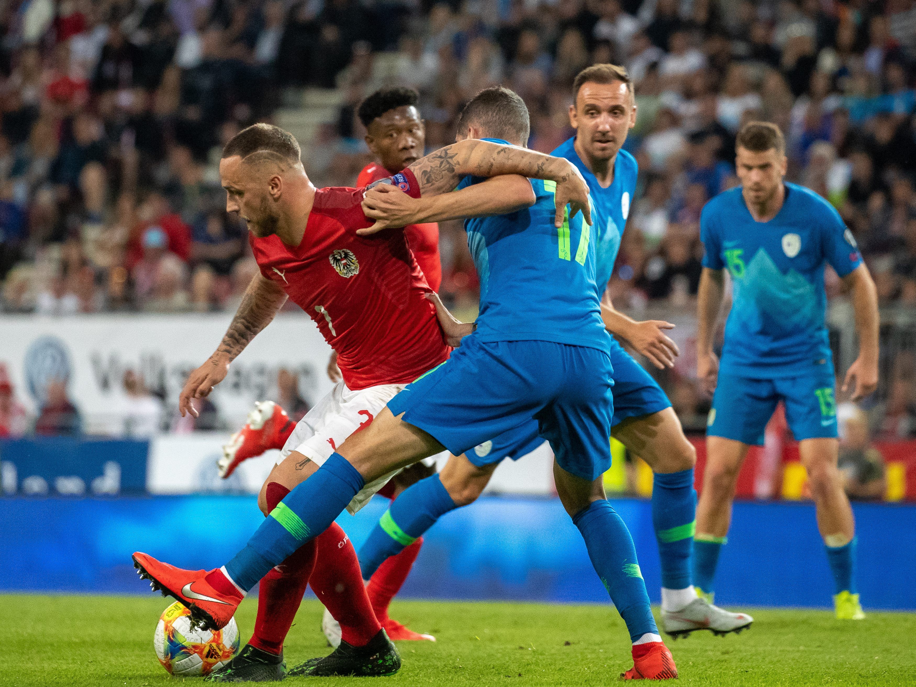 Hier sehen Sie das EM-Qualimatch zwischen Slowenien und Österreich live.