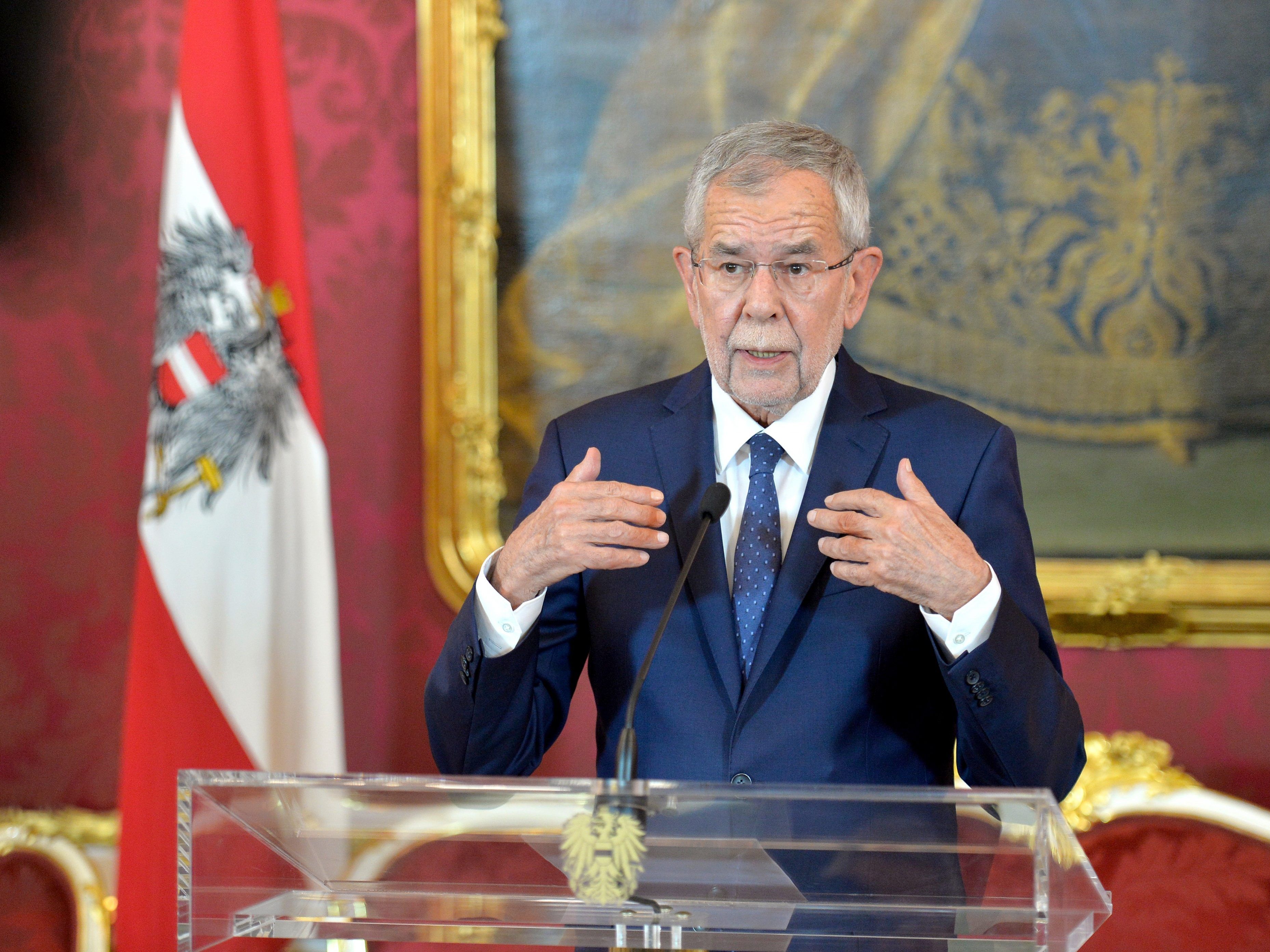 Van der Bellen empfängt Kurz, Rendi-Wagner und Hofer.