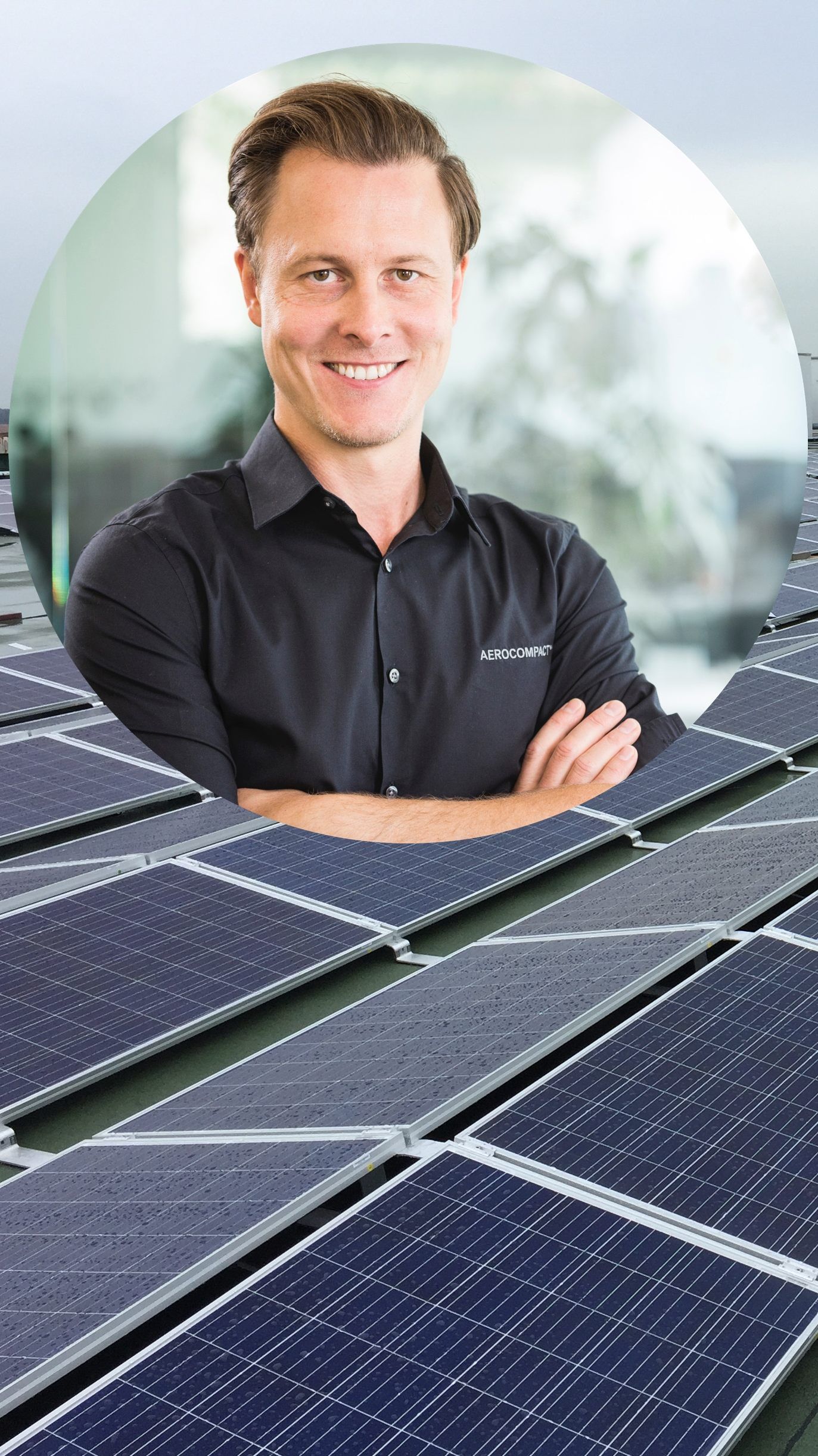 Die PV-Anlagen-Befestigungsmodule von AEROCOMPACT befinden sich auch auf dem Dach des Flughafens Singapur.