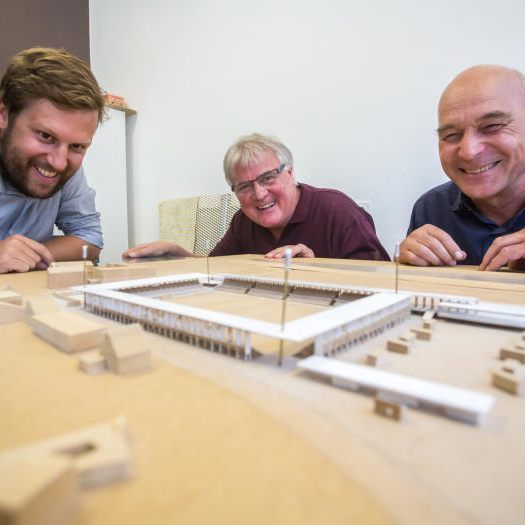 Modell des neuen Austria-Stadions