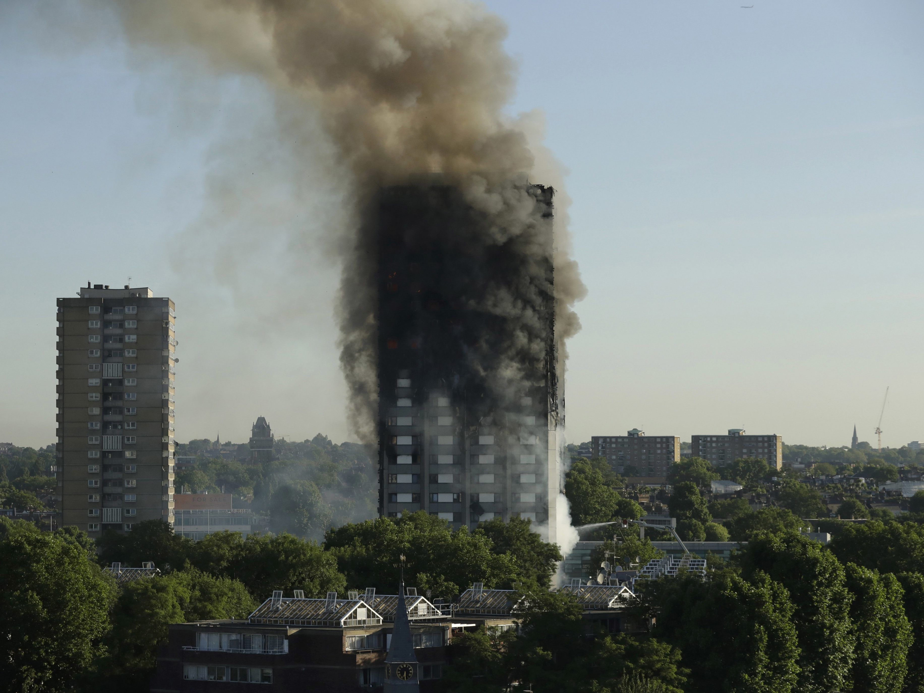 Grenfell Tower - 72 Menschen starben während des Hochhausbrandes.