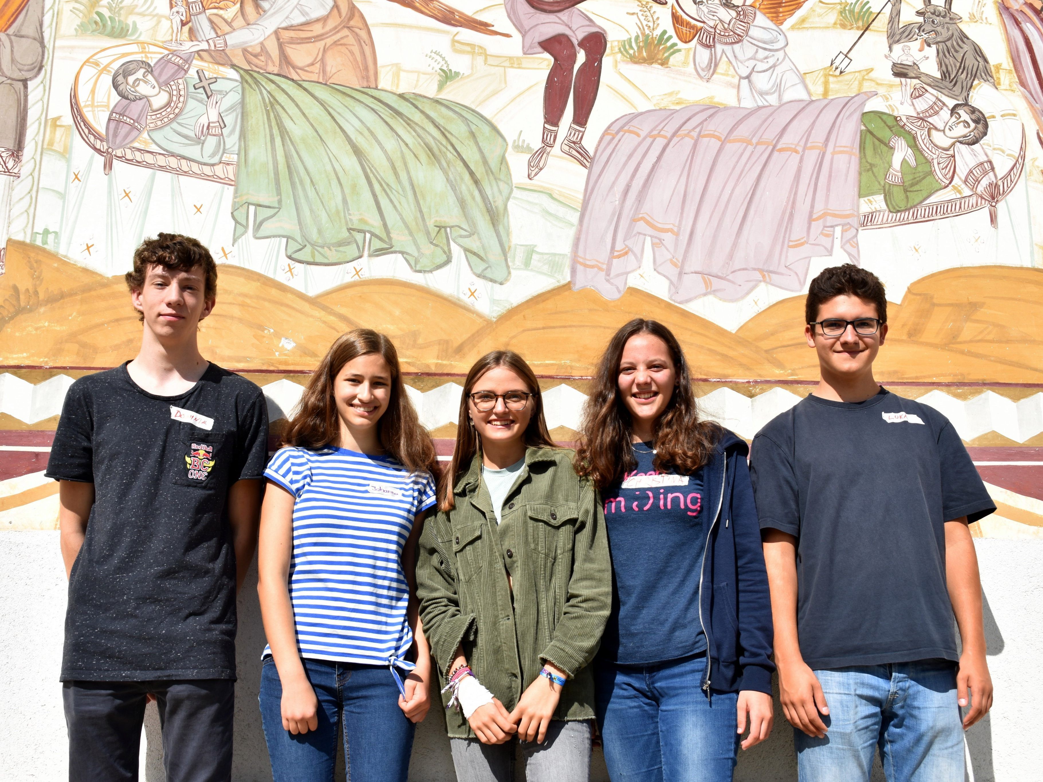 Das Austauschprojekt führte diese fünf Schüler des BG/BRG Feldkirch Rebberggasse nach Rumänien.