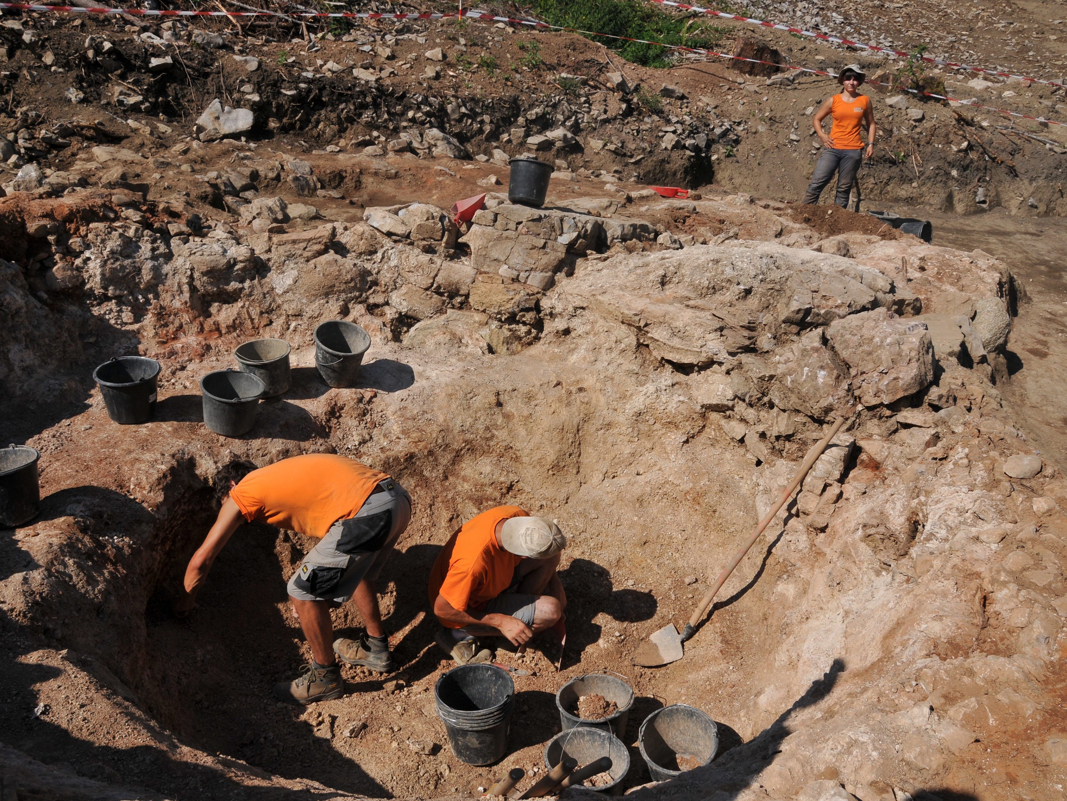 Ausgrabungen bei der Ruine Sigberg